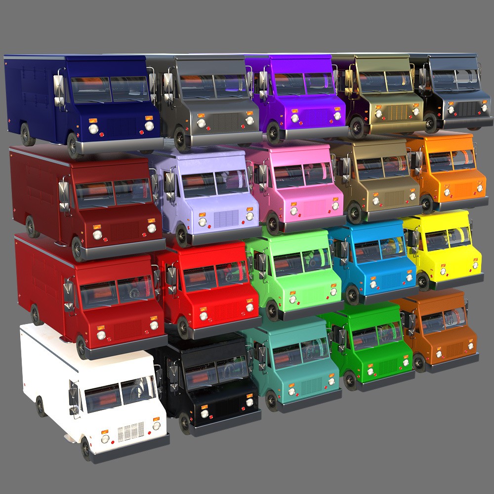 Food Truck Collection for Daz Studio by N/A