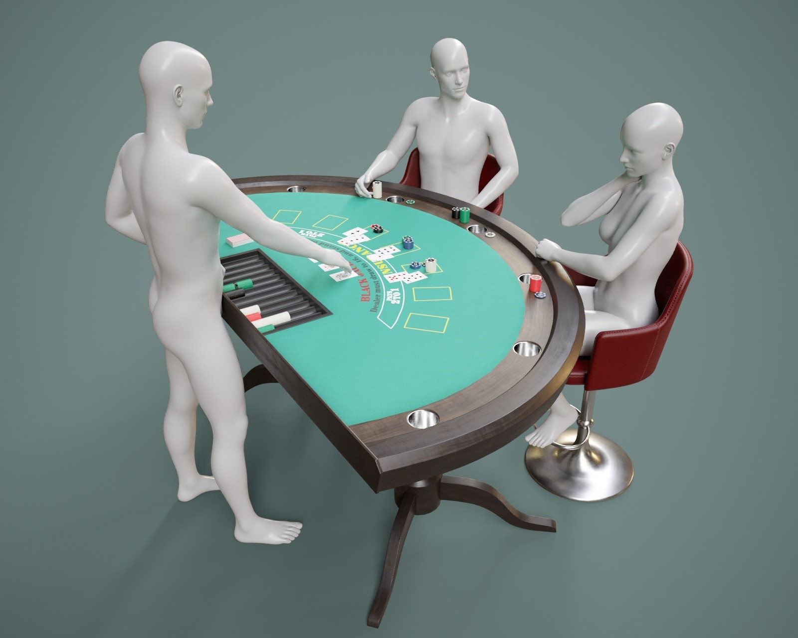 Blackjack Table Prop with Poses for G8FM G9 by N/A