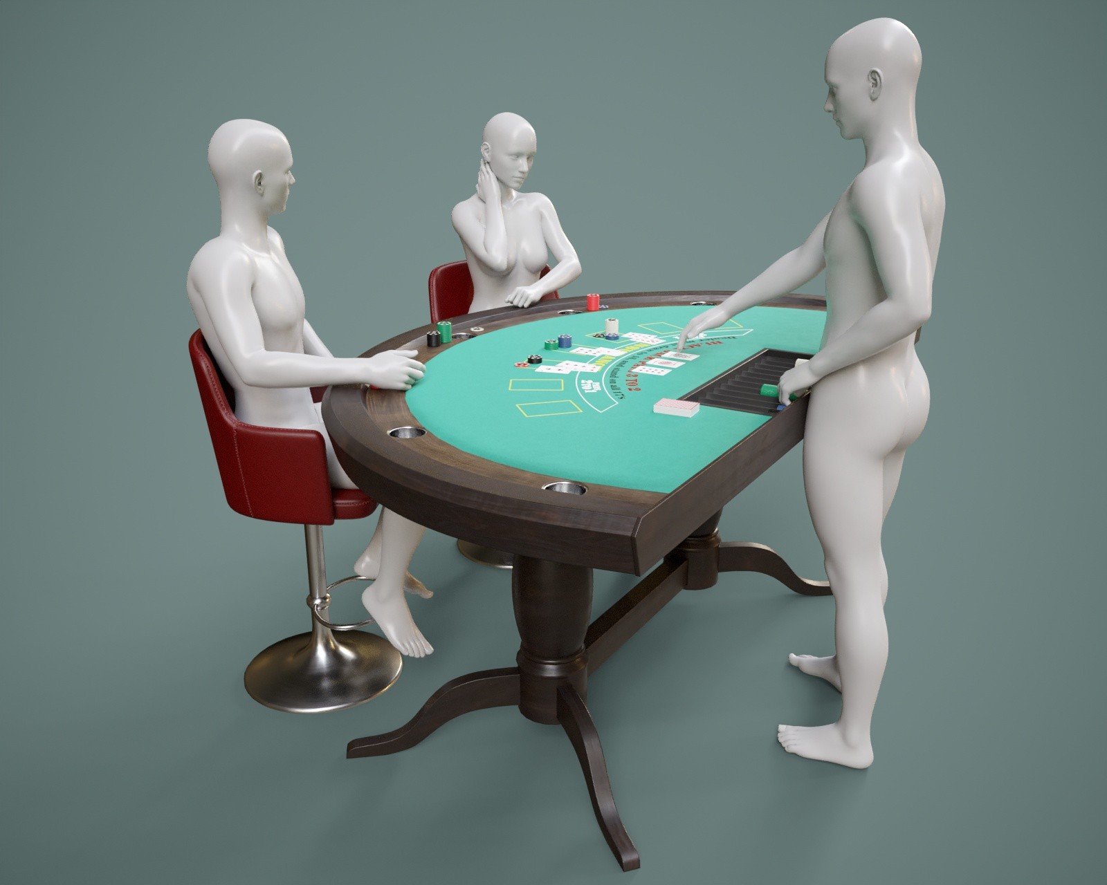 Blackjack Table Prop with Poses for G8FM G9 by N/A