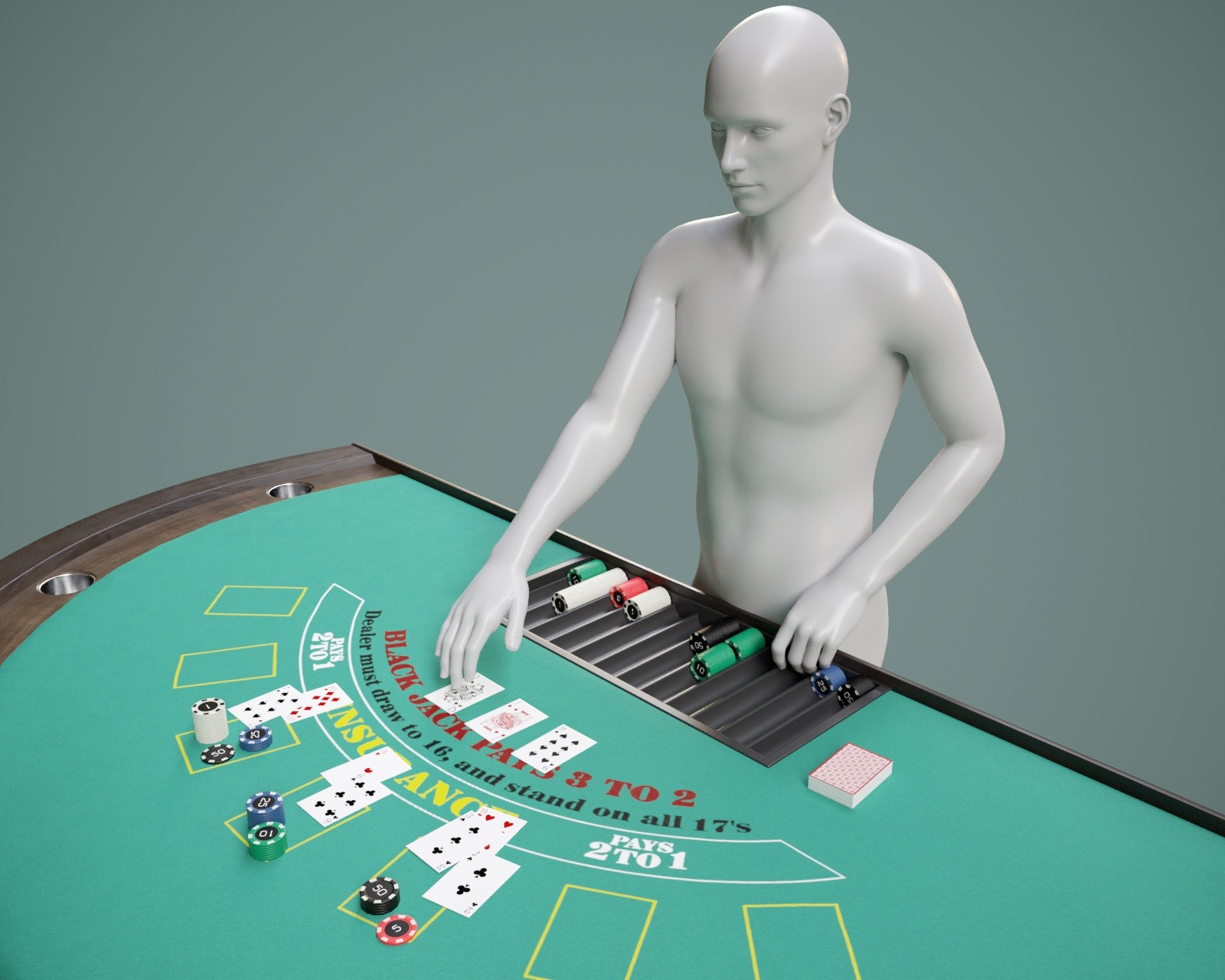 Blackjack Table Prop with Poses for G8FM G9 by N/A