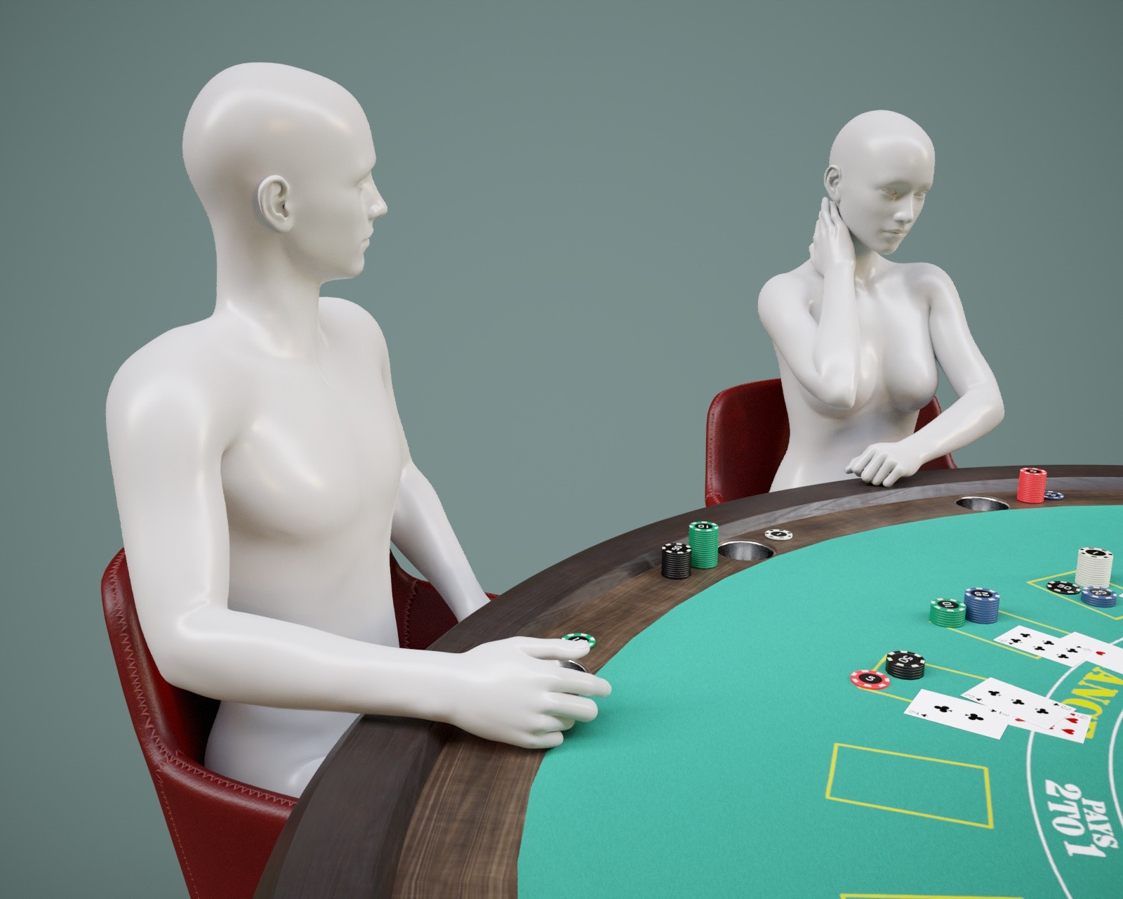 Blackjack Table Prop with Poses for G8FM G9 by N/A