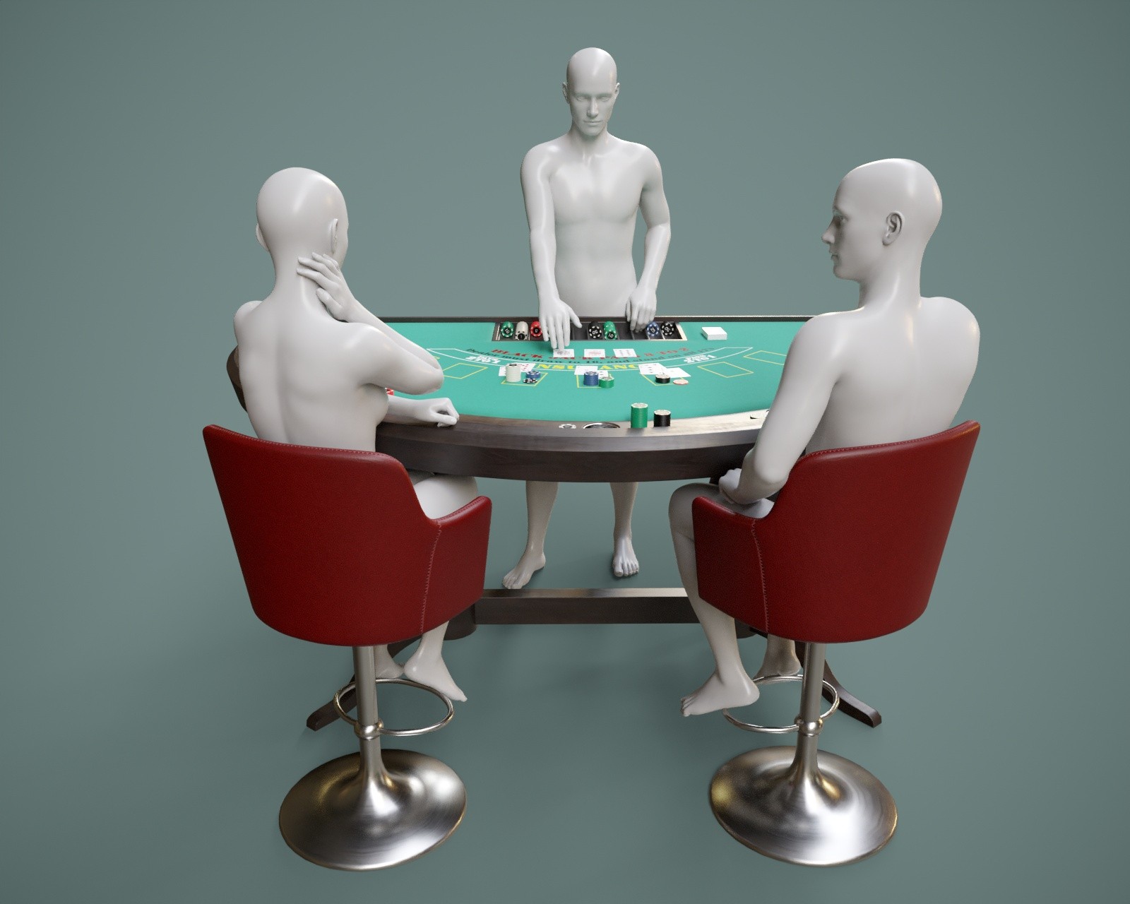Blackjack Table Prop with Poses for G8FM G9 by N/A