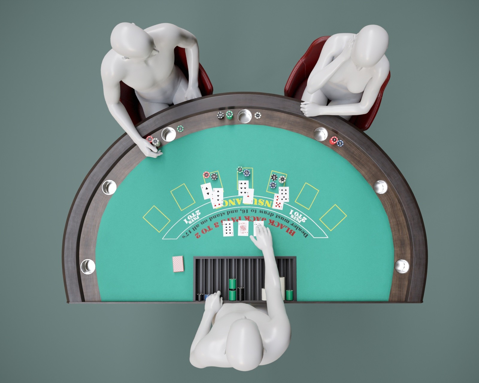 Blackjack Table Prop with Poses for G8FM G9 by N/A