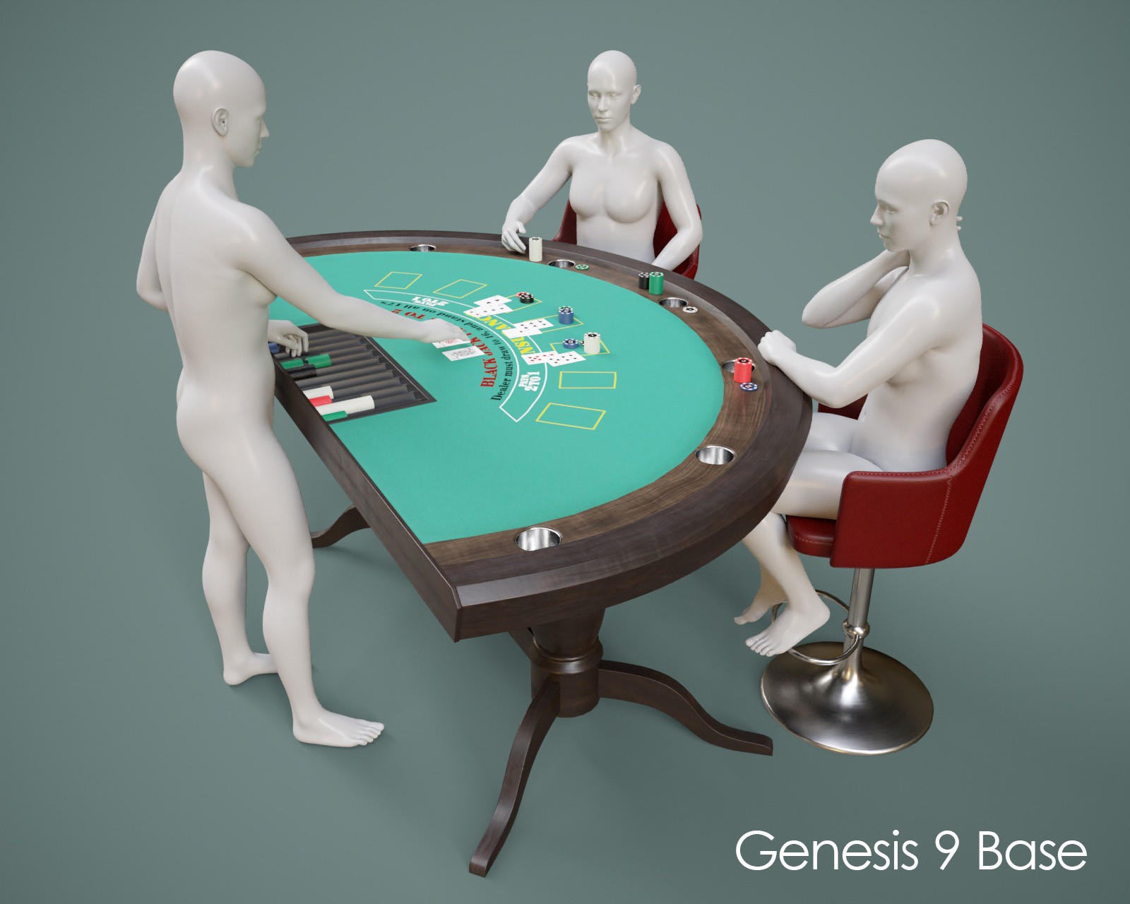 Blackjack Table Prop with Poses for G8FM G9 by N/A