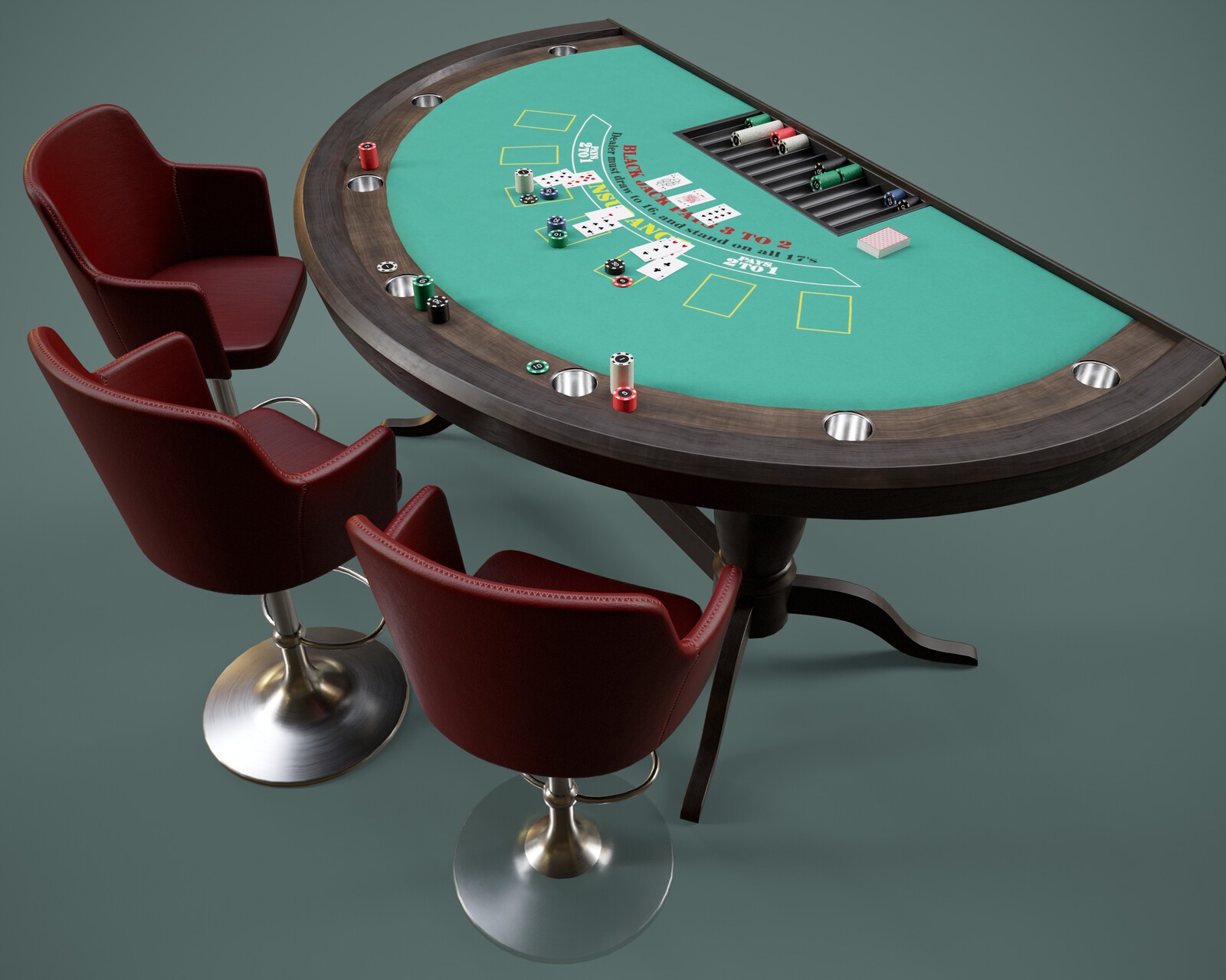 Blackjack Table Prop with Poses for G8FM G9 by N/A