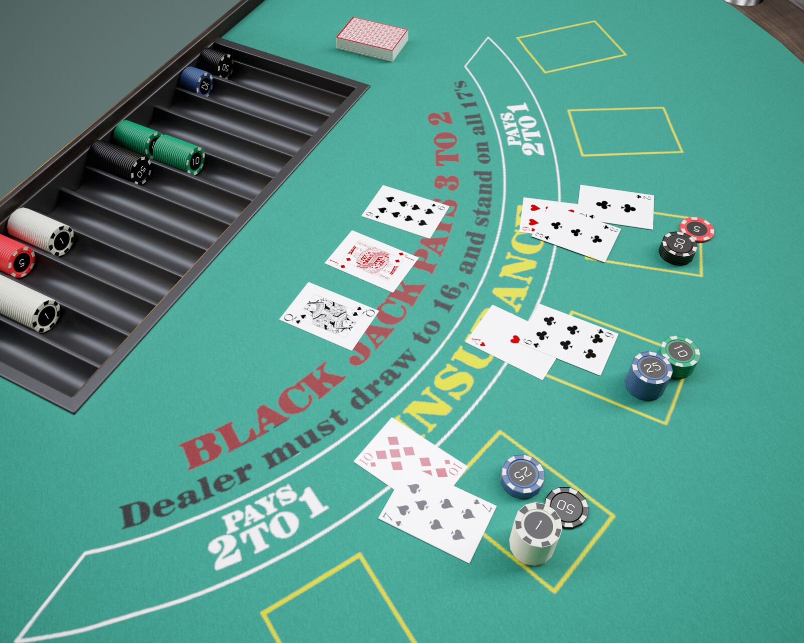 Blackjack Table Prop with Poses for G8FM G9 by N/A