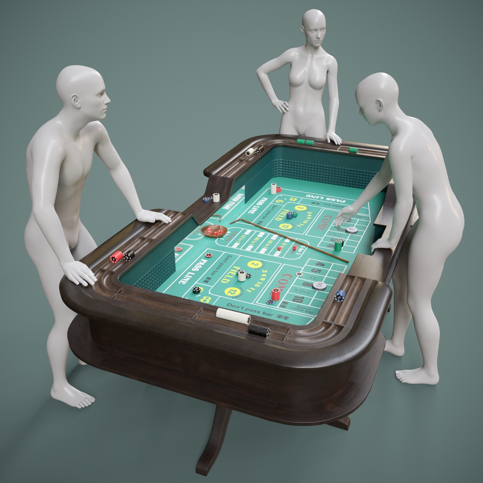 Craps Table Prop with Poses for G9 G8FM by N/A