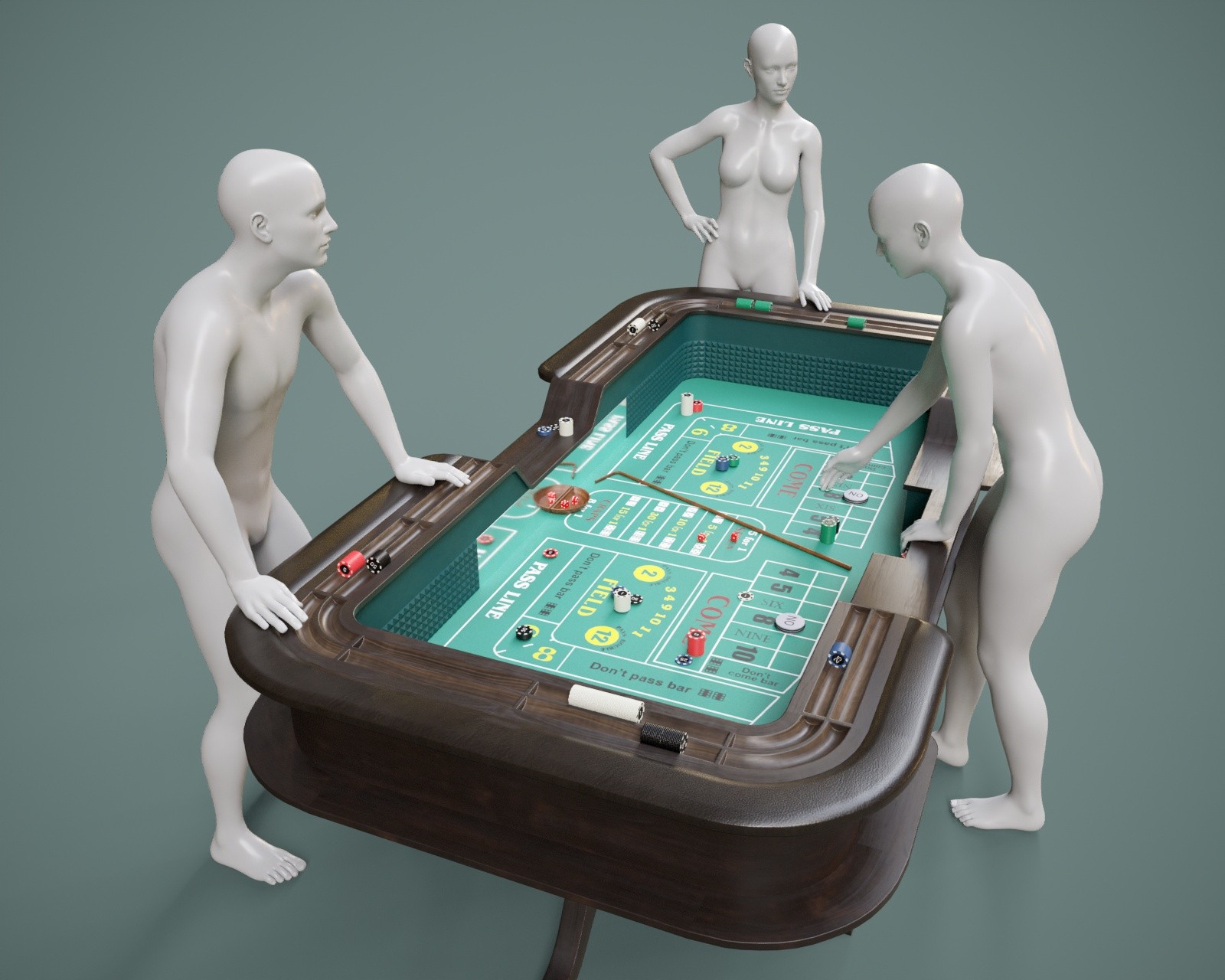 Craps Table Prop with Poses for G9 G8FM by N/A