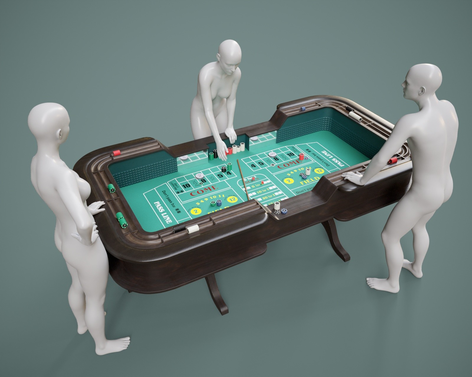 Craps Table Prop with Poses for G9 G8FM by N/A