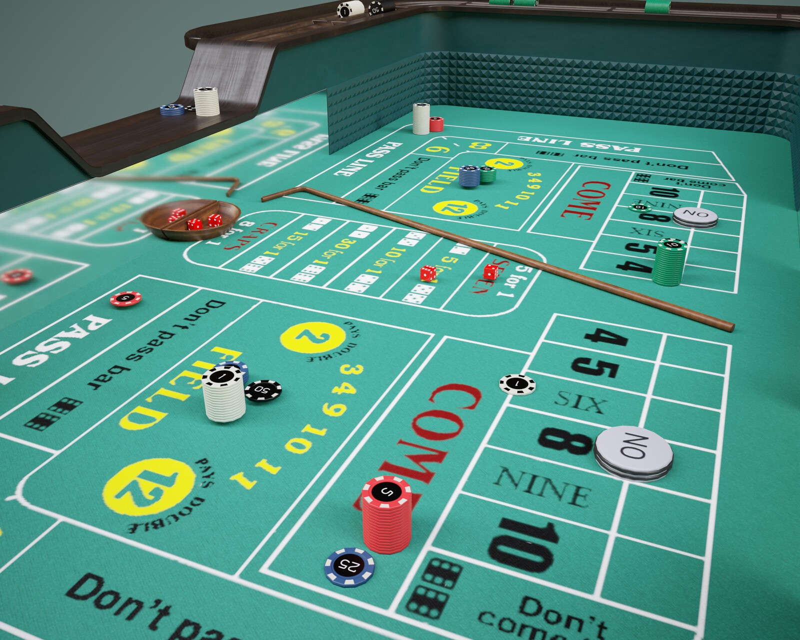 Craps Table Prop with Poses for G9 G8FM by N/A