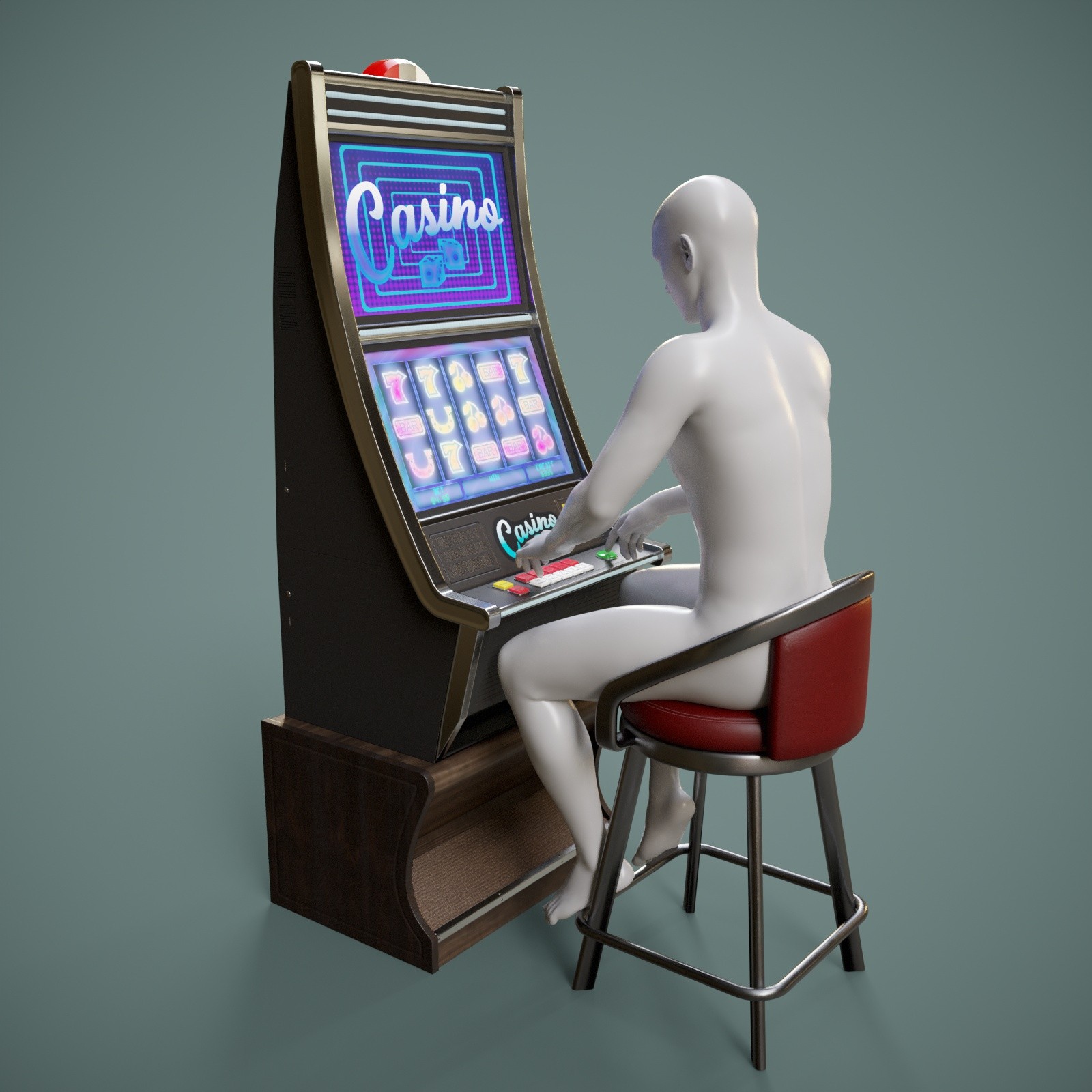 Casino Slot Machine Prop and Poses for G8FM G9 by N/A