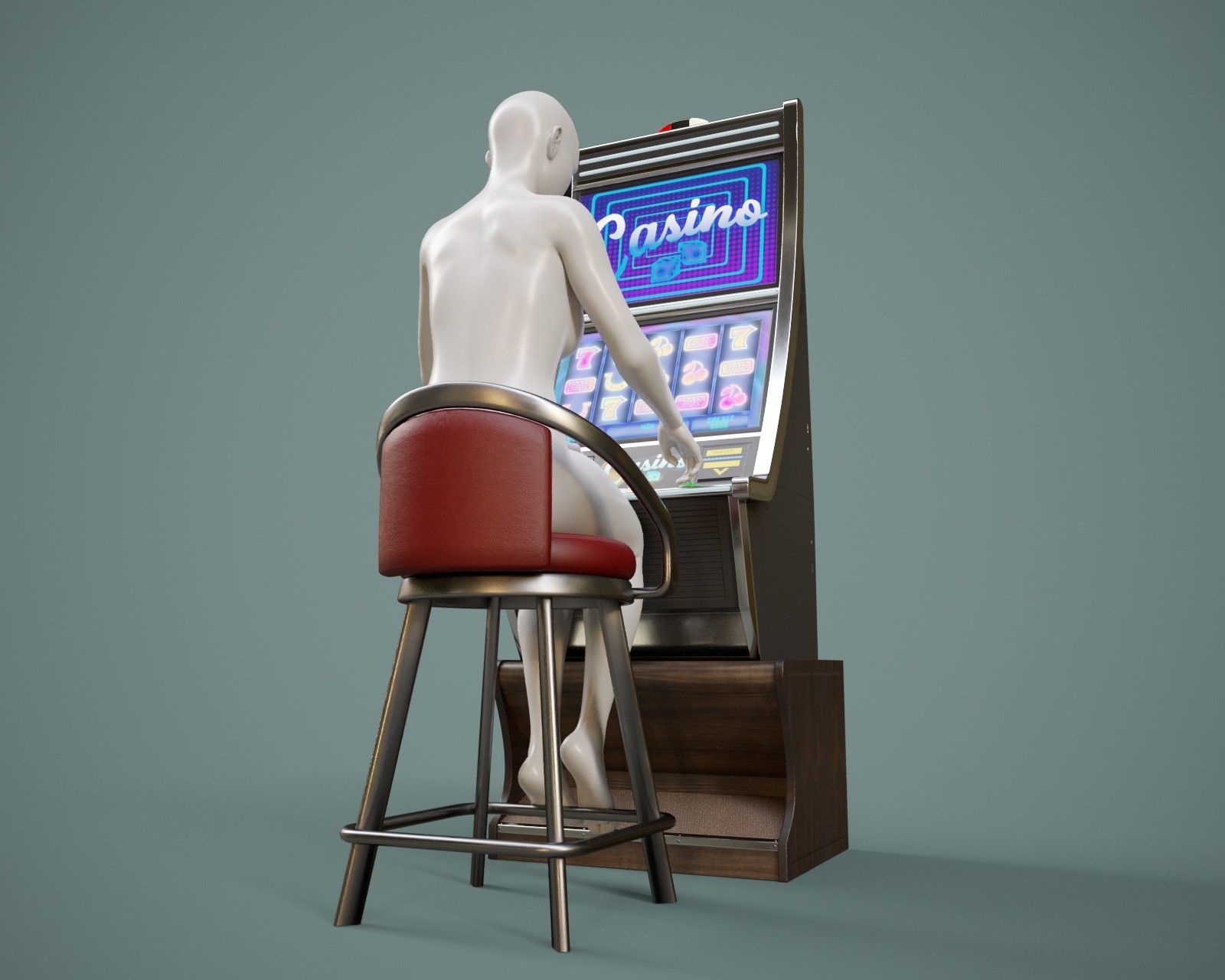 Casino Slot Machine Prop and Poses for G8FM G9 by N/A
