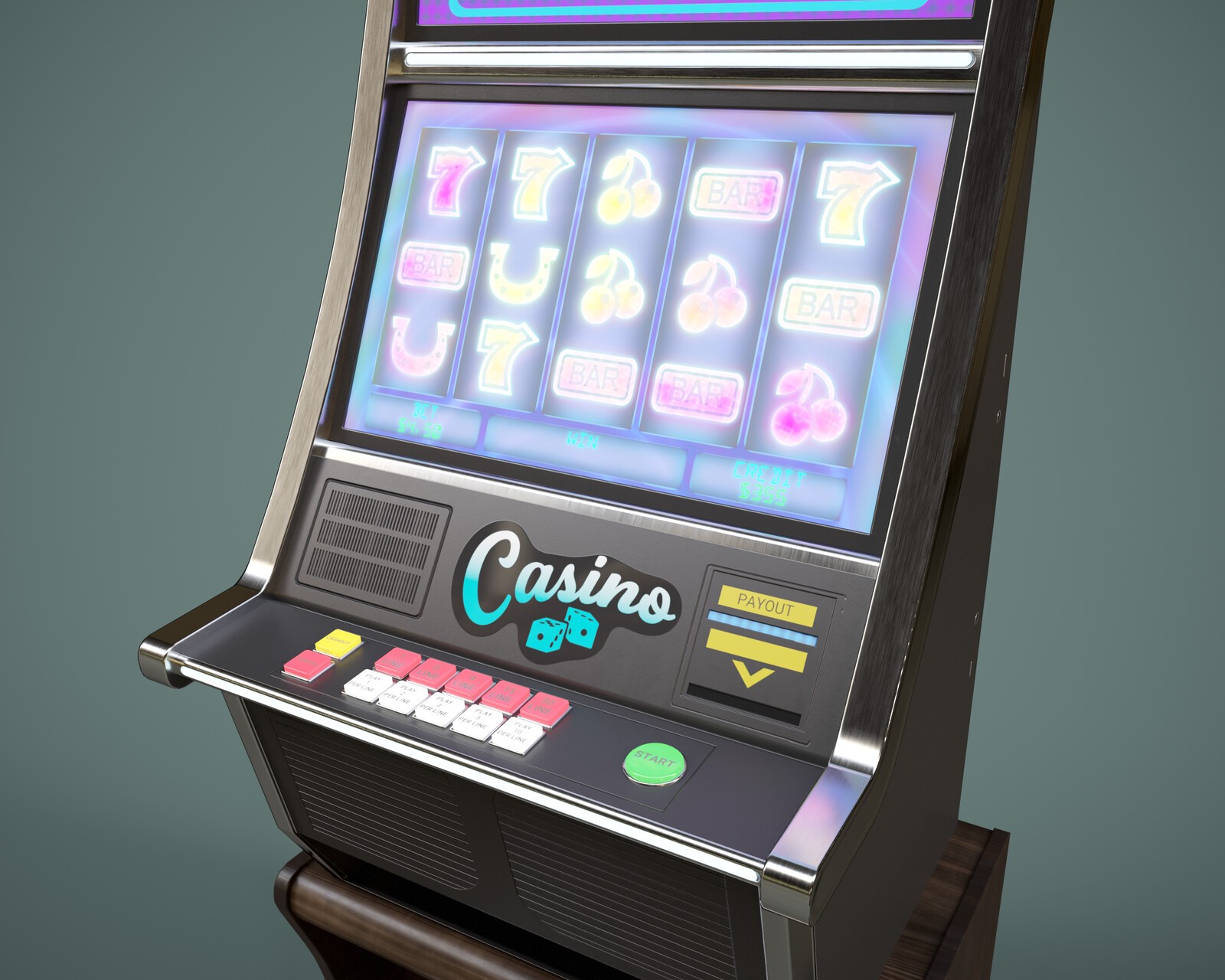 Casino Slot Machine Prop and Poses for G8FM G9 by N/A