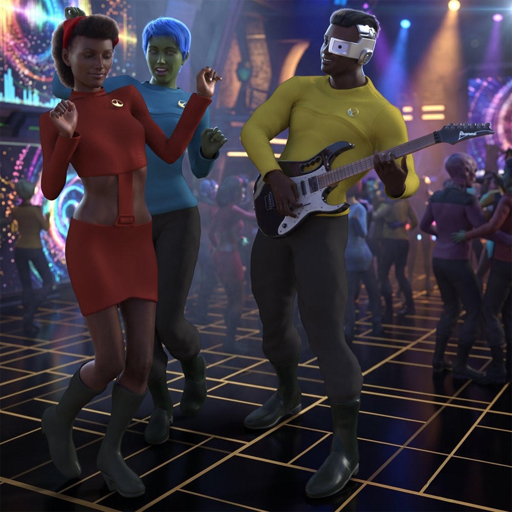 Space Fleet Uniform for G8 for DAZ Studio by N/A