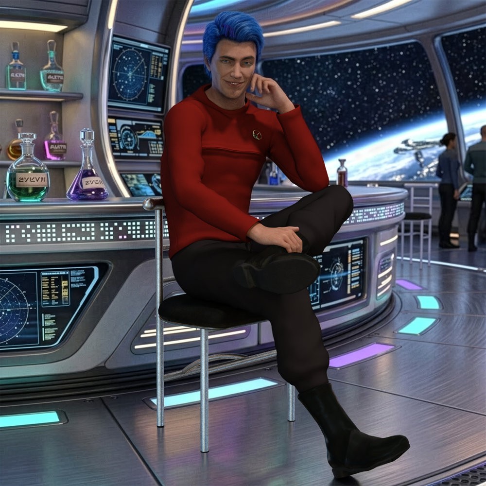 Space Fleet Uniform for G8 for DAZ Studio by N/A