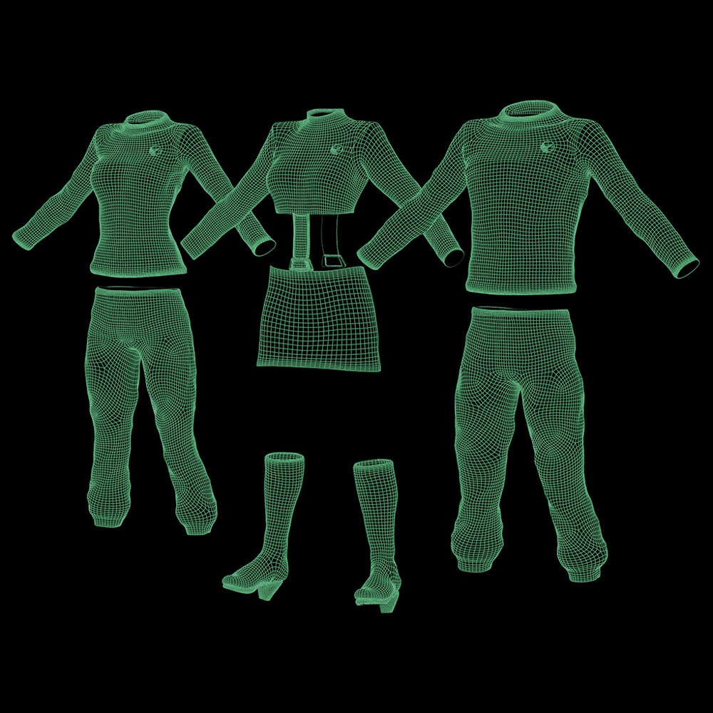Space Fleet Uniform for G8 for DAZ Studio by N/A
