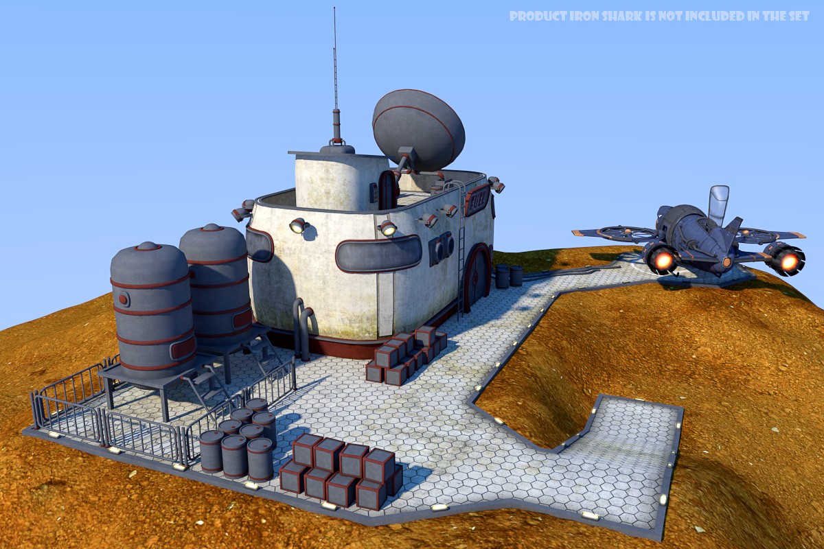 Fuel station for Daz Studio by N/A