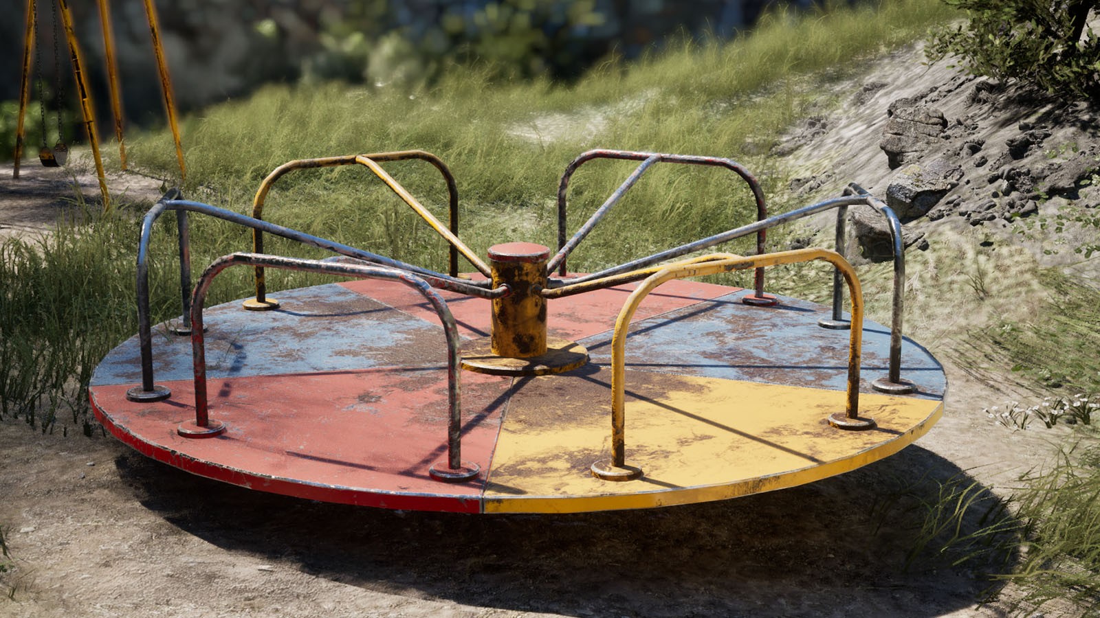 Retro Playground Set | Vintage 1950s-70s Park Equipment by N/A