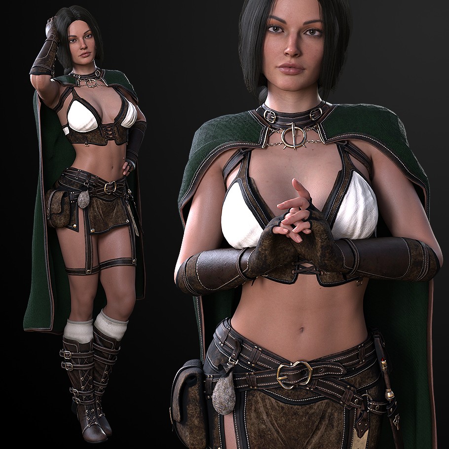 Rogue Trails Adventurer Outfit for Genesis 8 and 8.1 by N/A