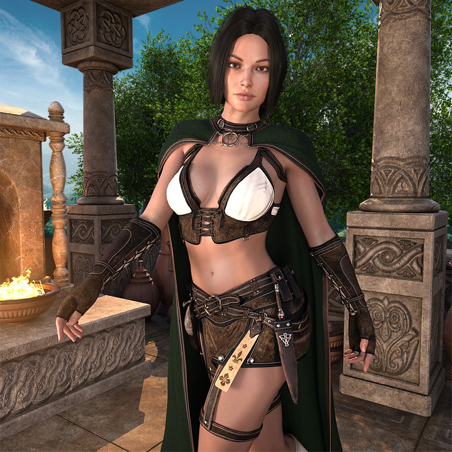 Rogue Trails Adventurer Outfit for Genesis 8 and 8.1 by N/A