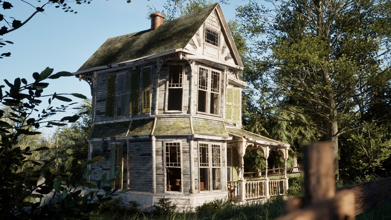 Broken-Down Victorian House by N/A