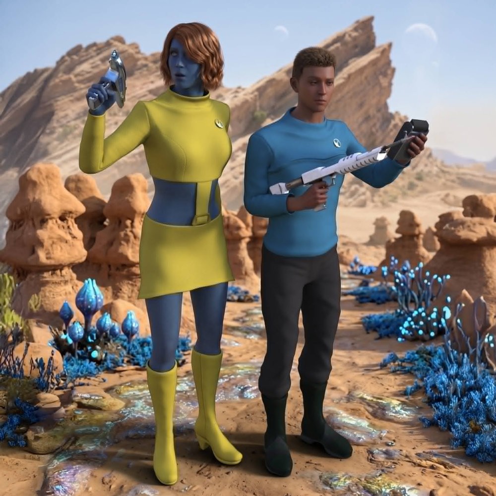 Space Fleet Uniform for G9 for DAZ Studio by N/A