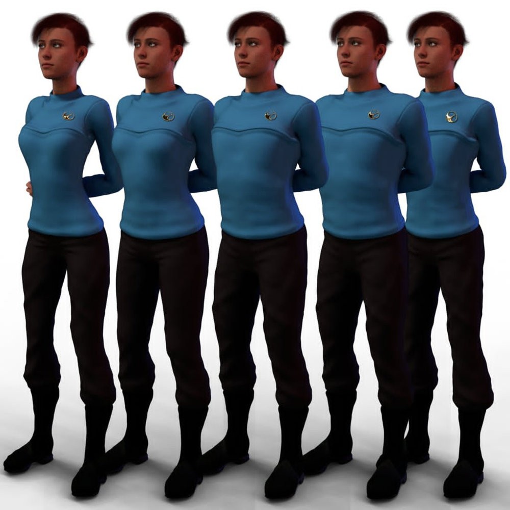 Space Fleet Uniform for G9 for DAZ Studio by N/A
