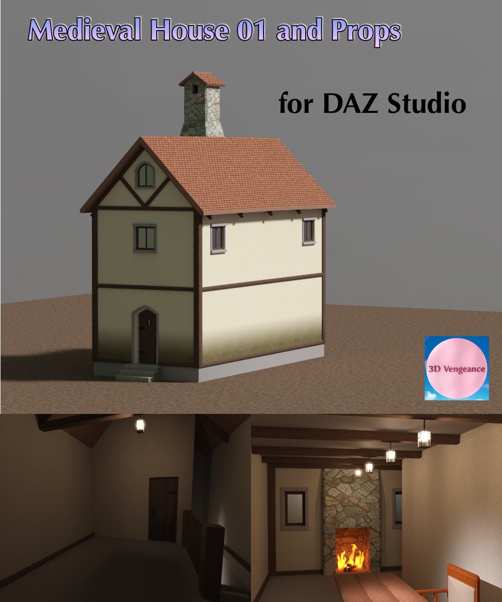 Medieval House 01 - 3D Vengeance by N/A