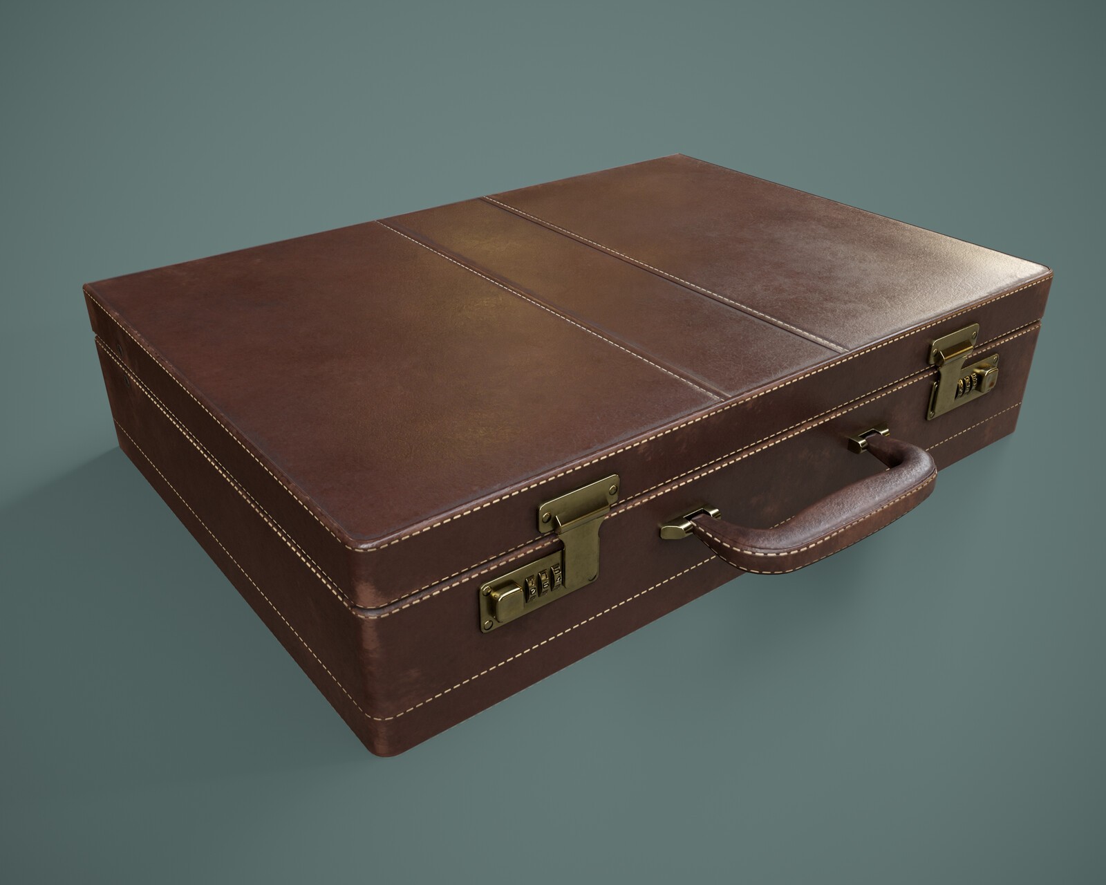 Leather Briefcase Prop and Poses for G8FM G9 by N/A