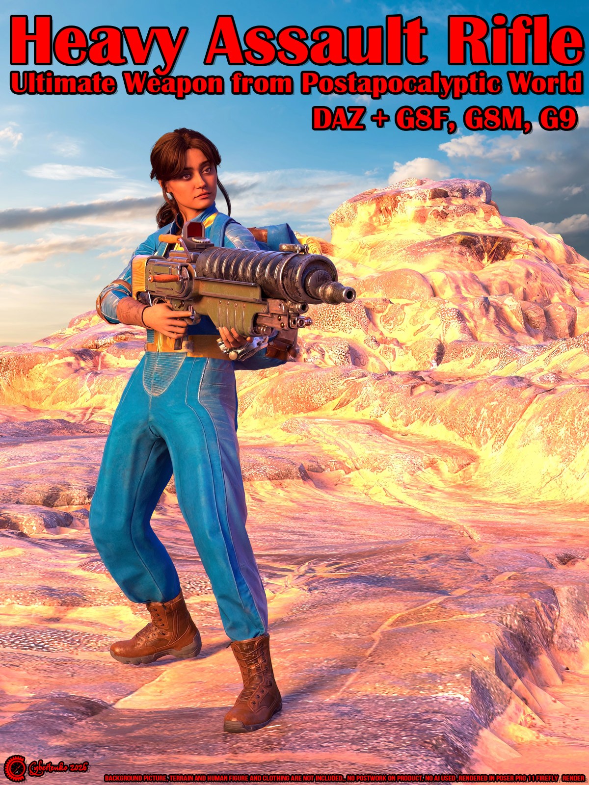 Heavy Assault Rifle for Daz by N/A
