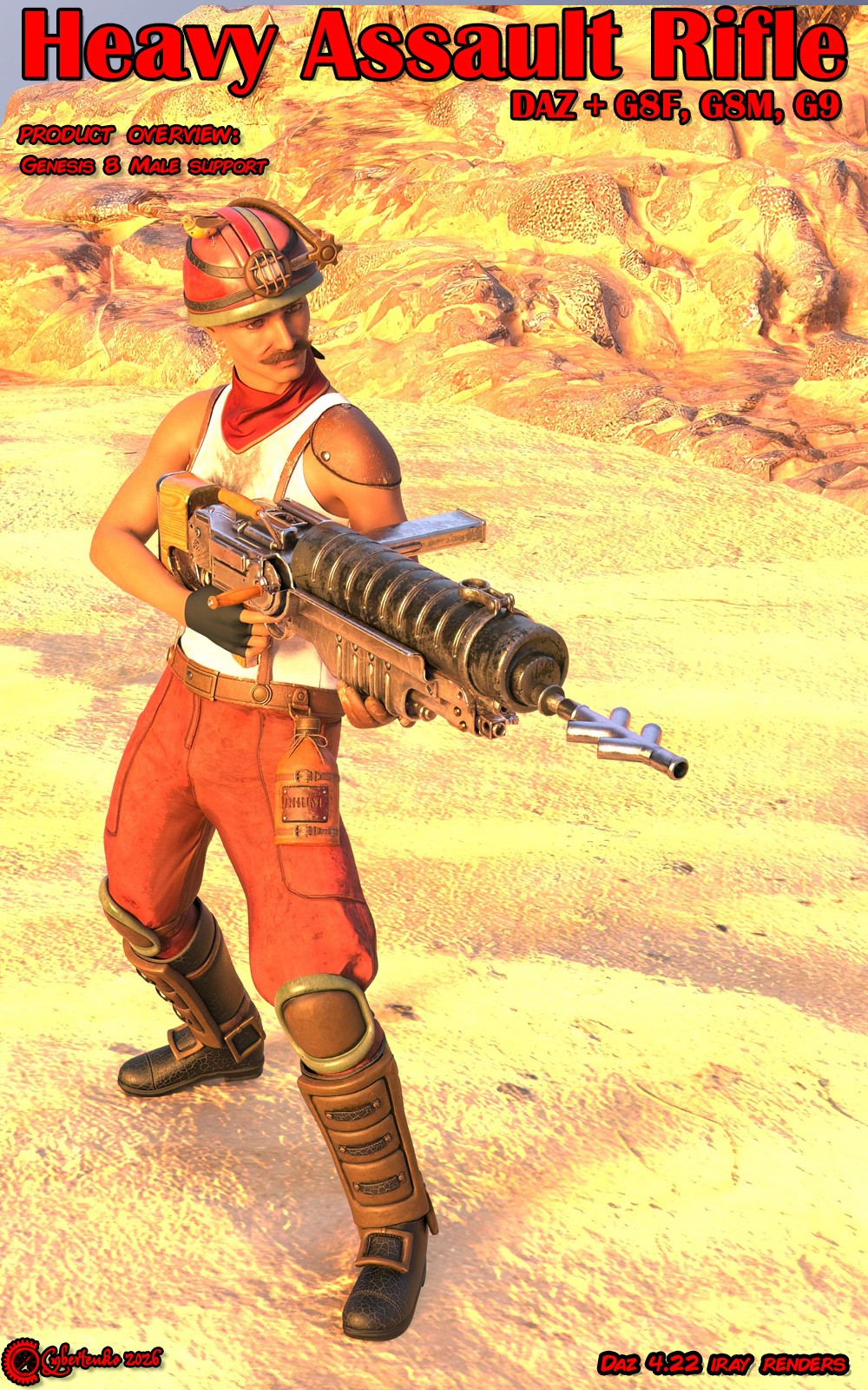 Heavy Assault Rifle for Daz by N/A