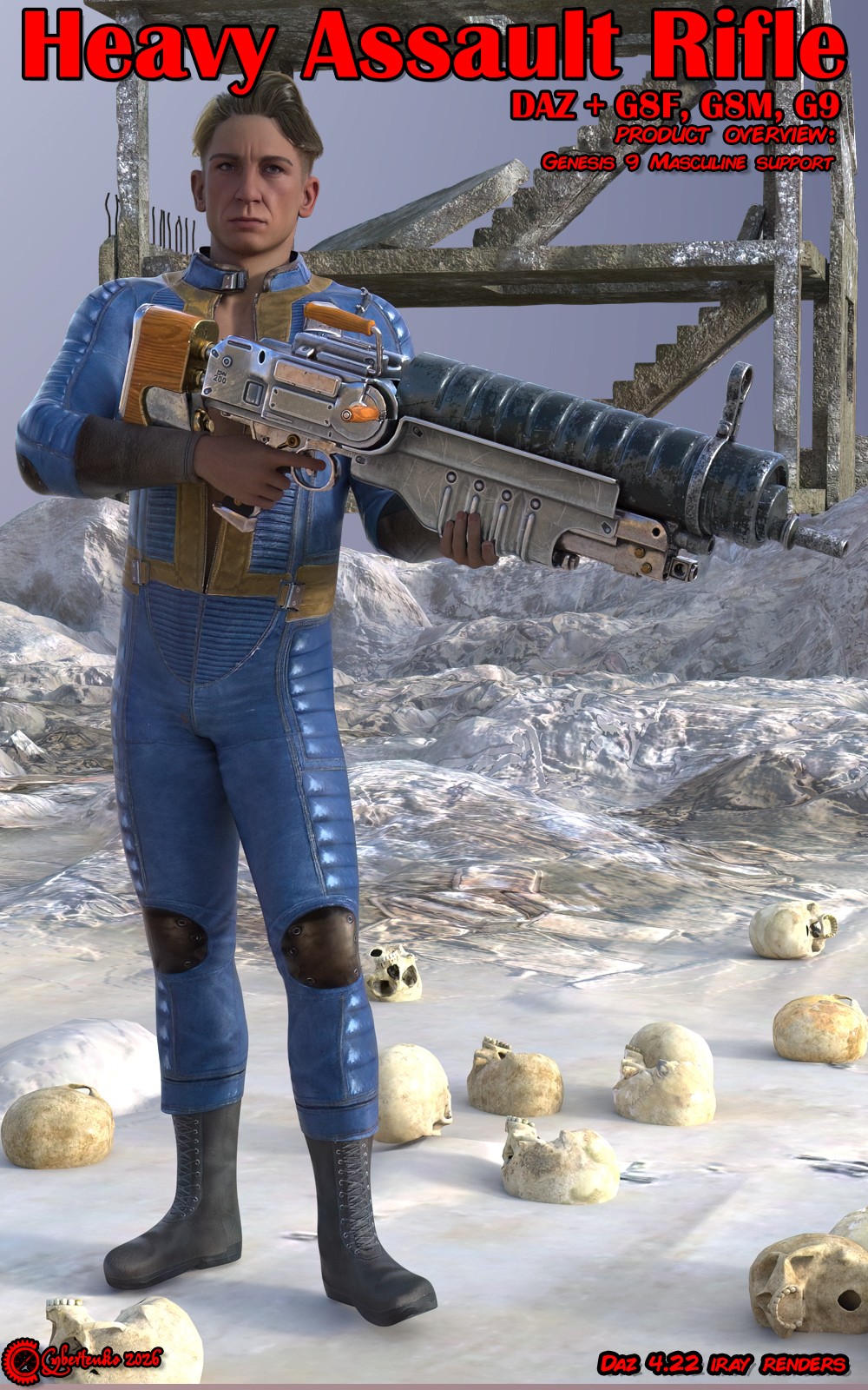 Heavy Assault Rifle for Daz by N/A