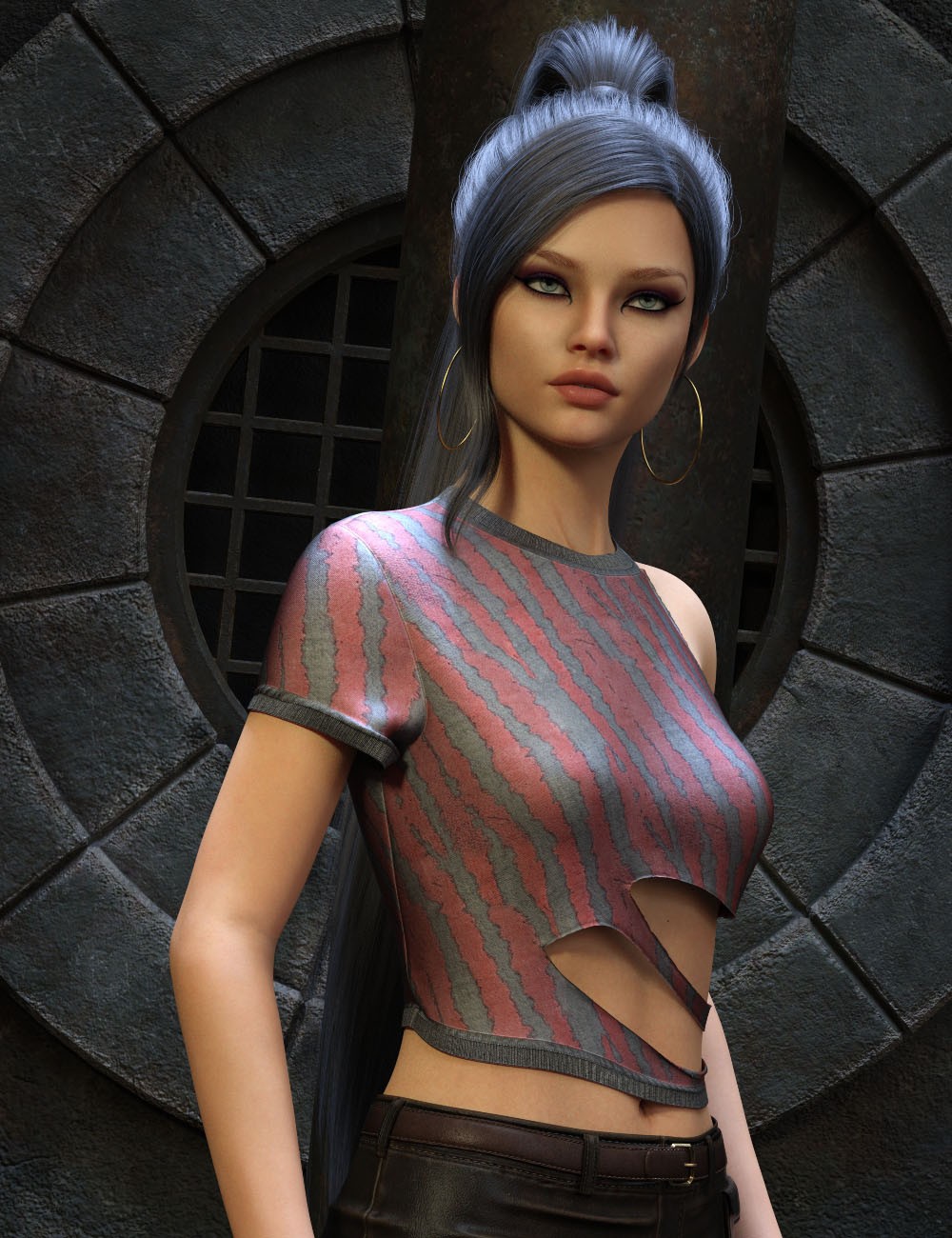 VERSUS - Ripped Tee for Genesis 8 and 8.1 Females by N/A
