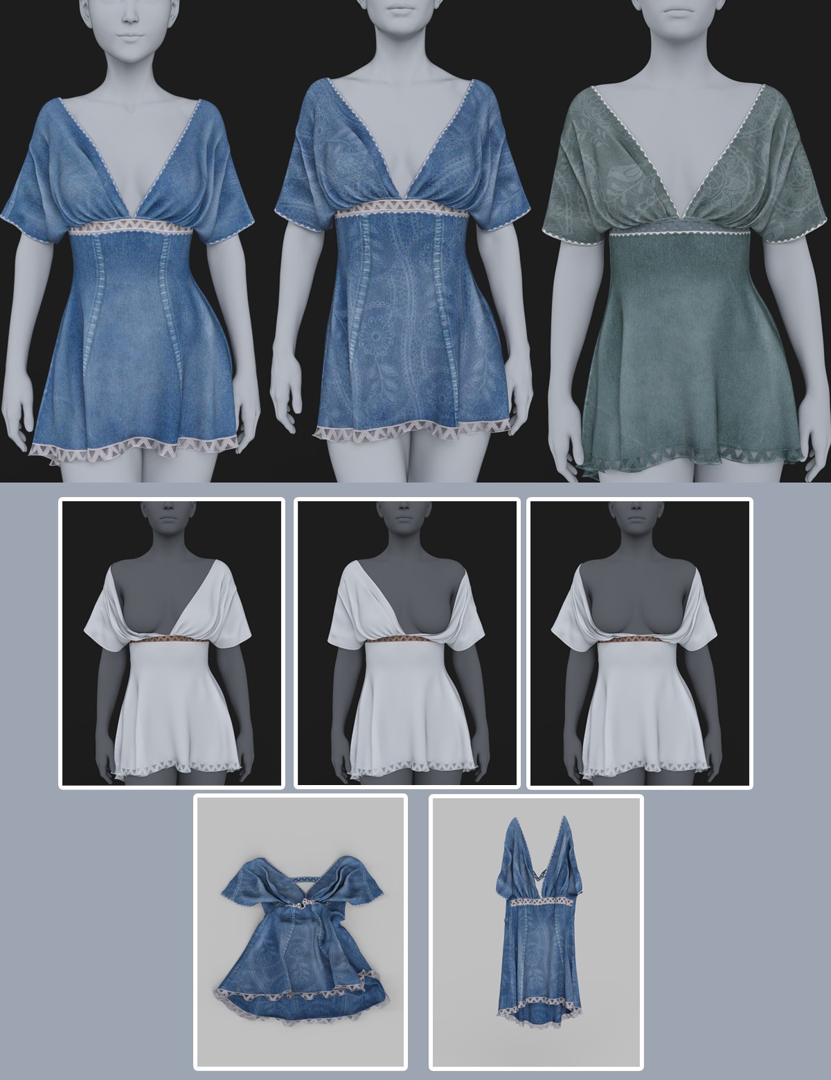 dForce Free Feeling Dress Genesis8-8.1F-G9 by N/A