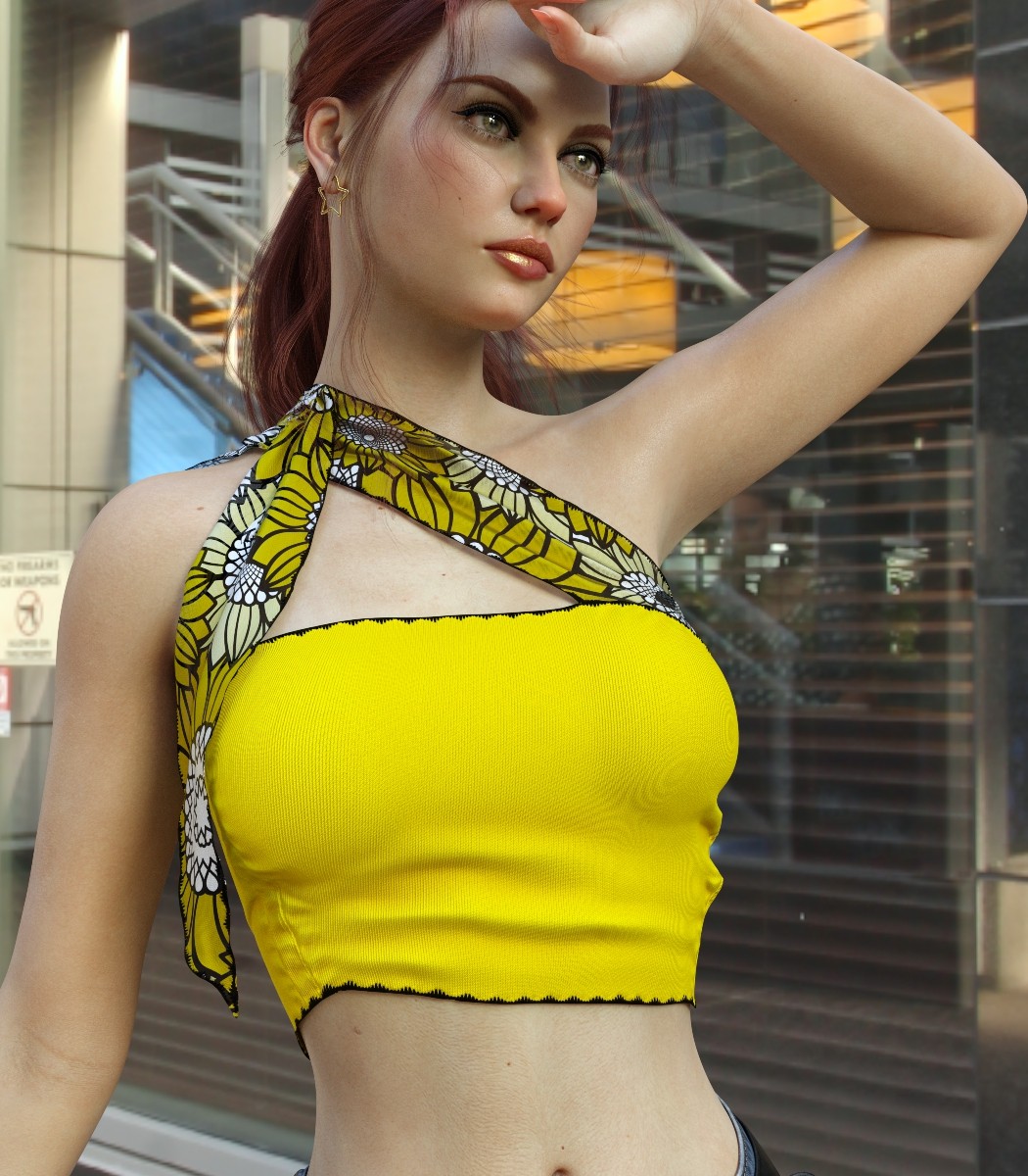 7th Ave: LF dForce Over Shoulder Top G8Fs/G9 by N/A