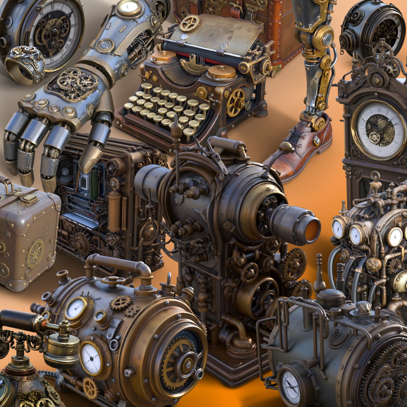 Steampunk Gadgets 1 by N/A