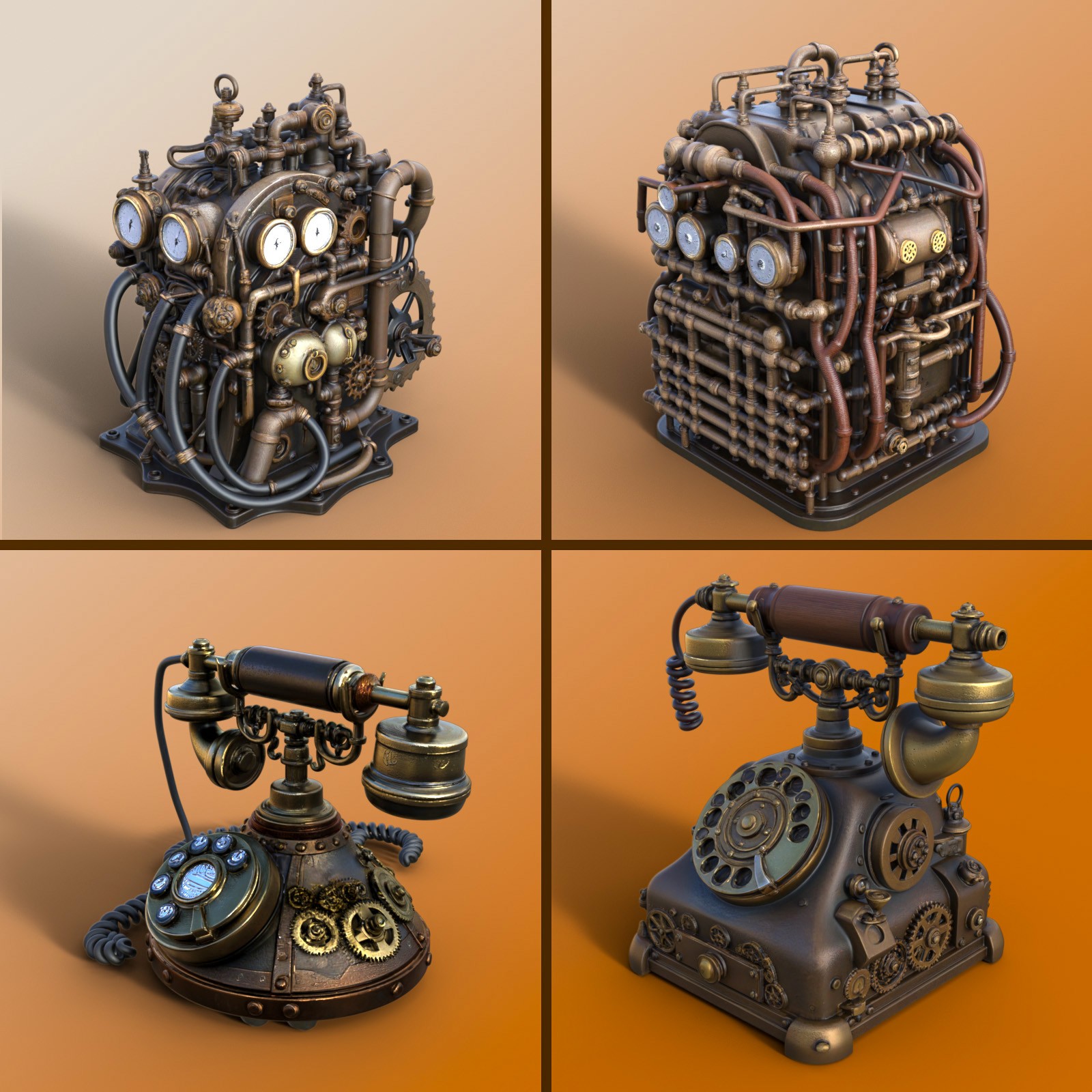 Steampunk Gadgets 1 by N/A