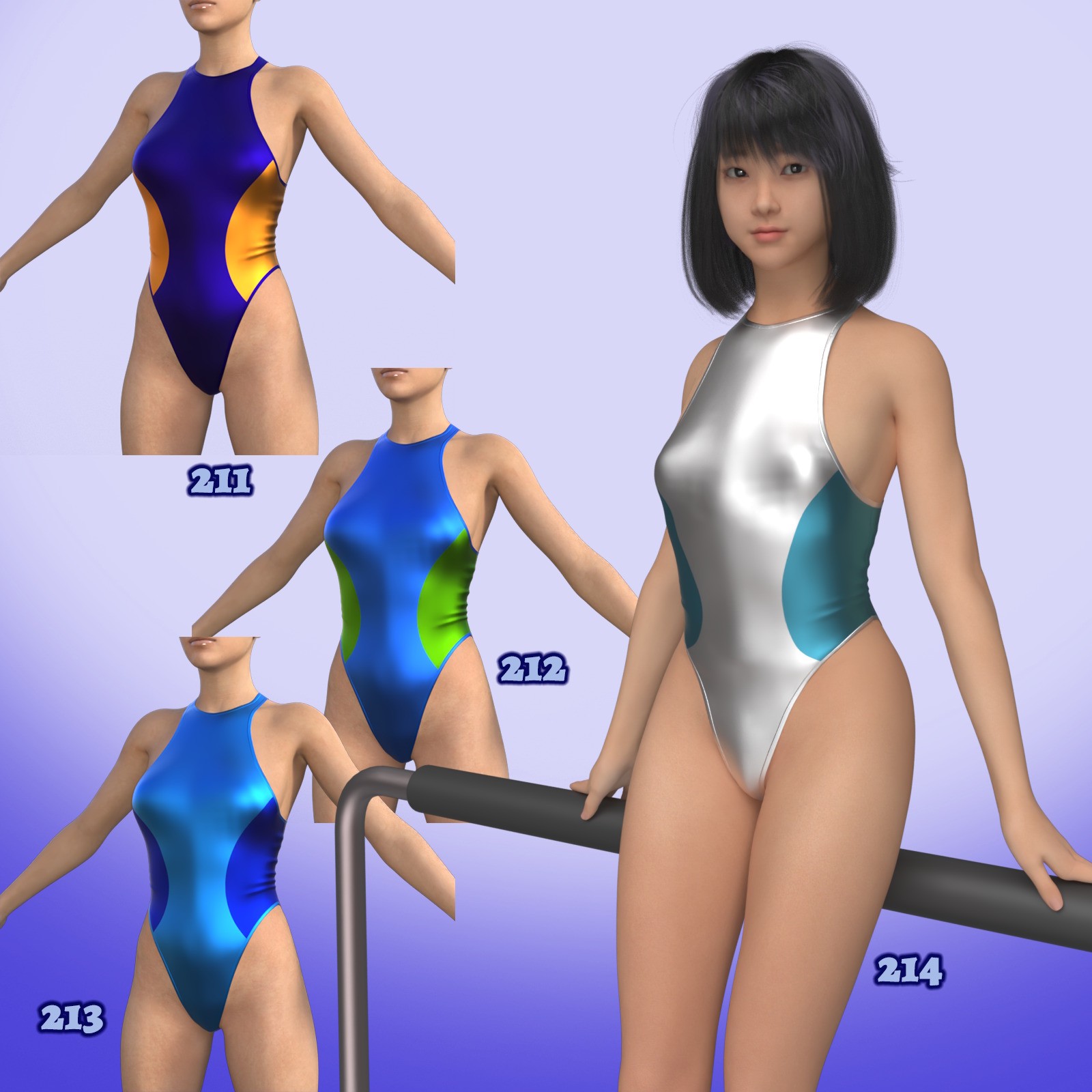 X7 Materials for Lucia One-Piece 2 by N/A