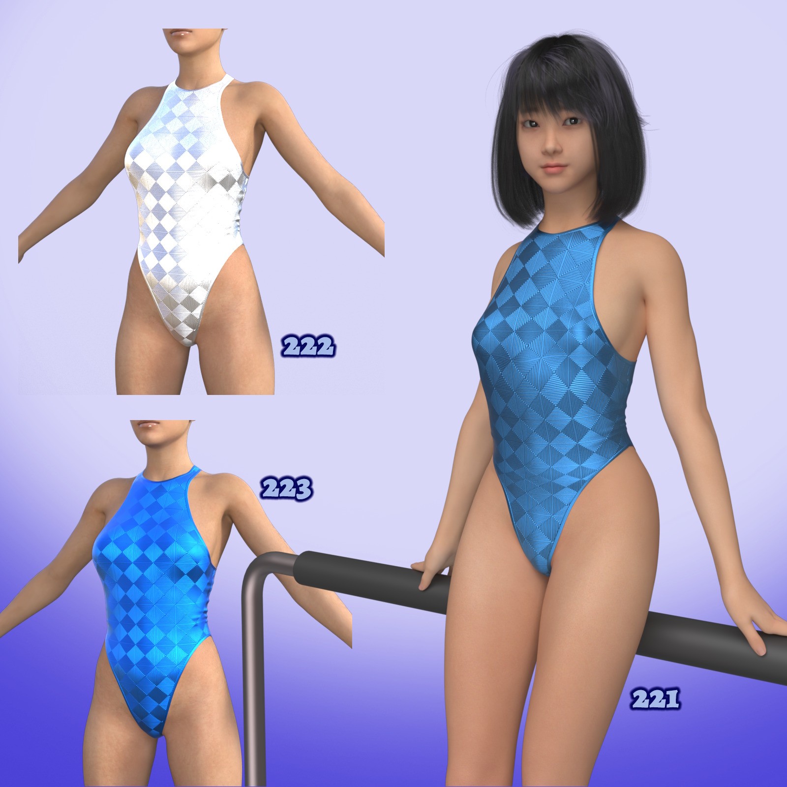 X7 Materials for Lucia One-Piece 2 by N/A
