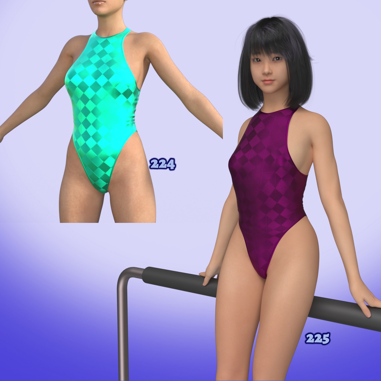 X7 Materials for Lucia One-Piece 2 by N/A