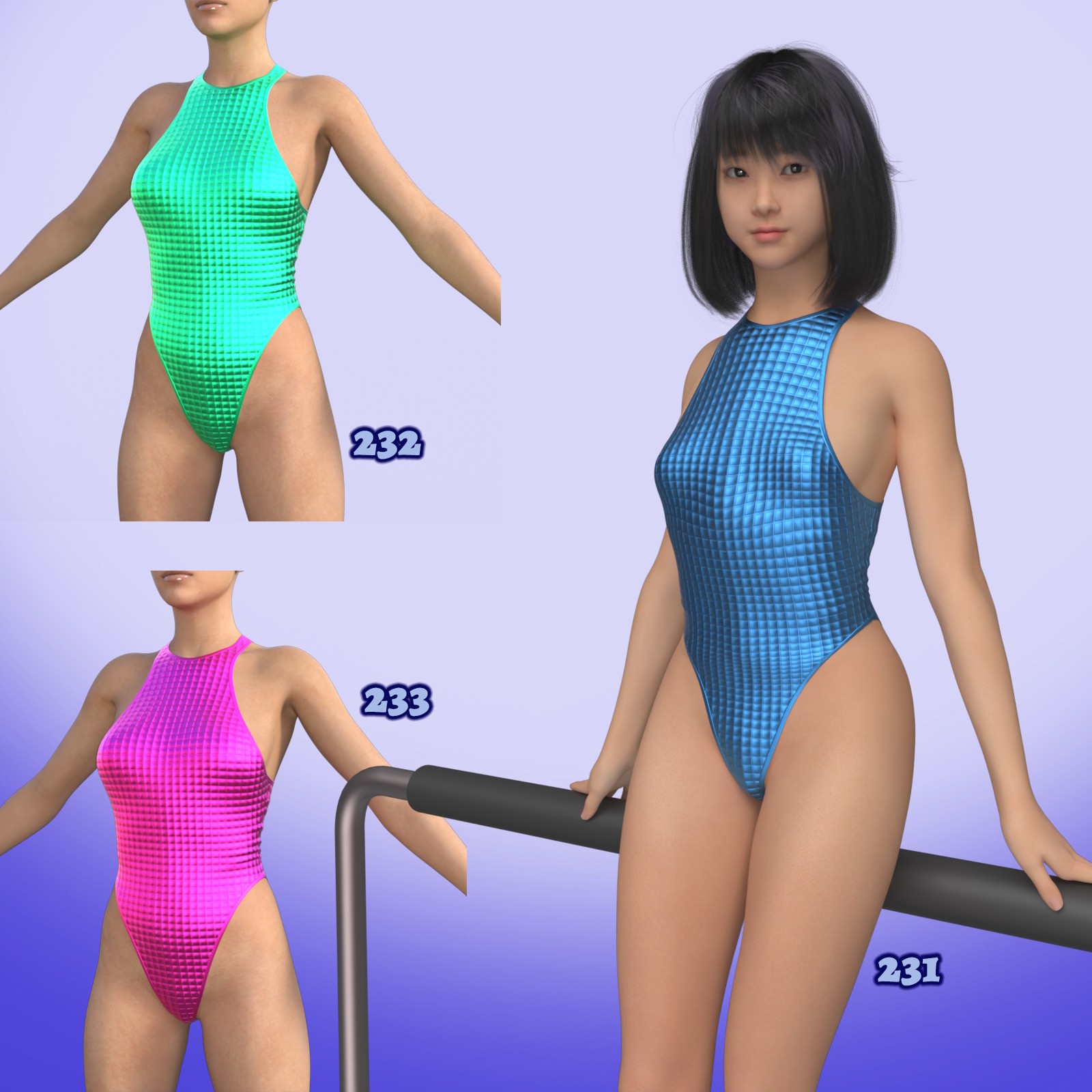 X7 Materials for Lucia One-Piece 2 by N/A