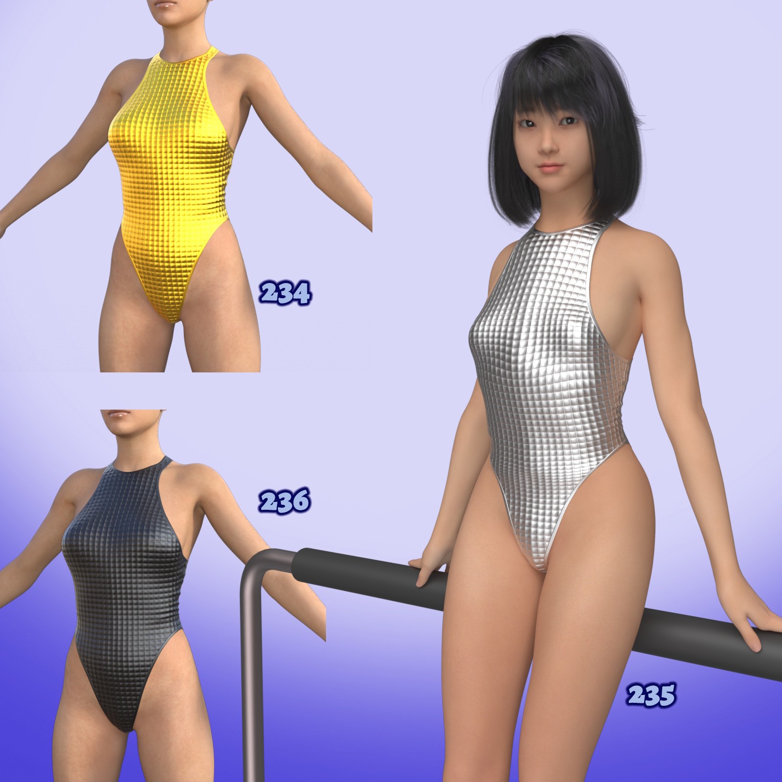 X7 Materials for Lucia One-Piece 2 by N/A