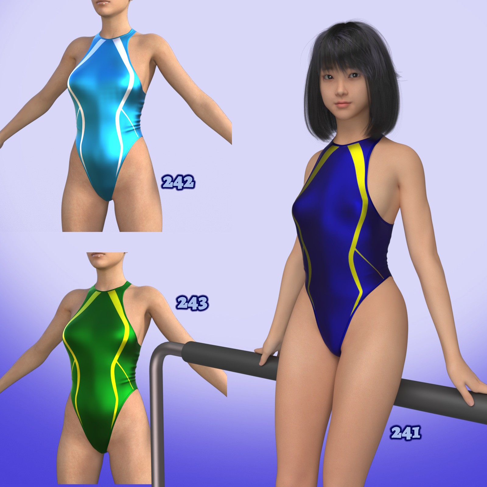 X7 Materials for Lucia One-Piece 2 by N/A