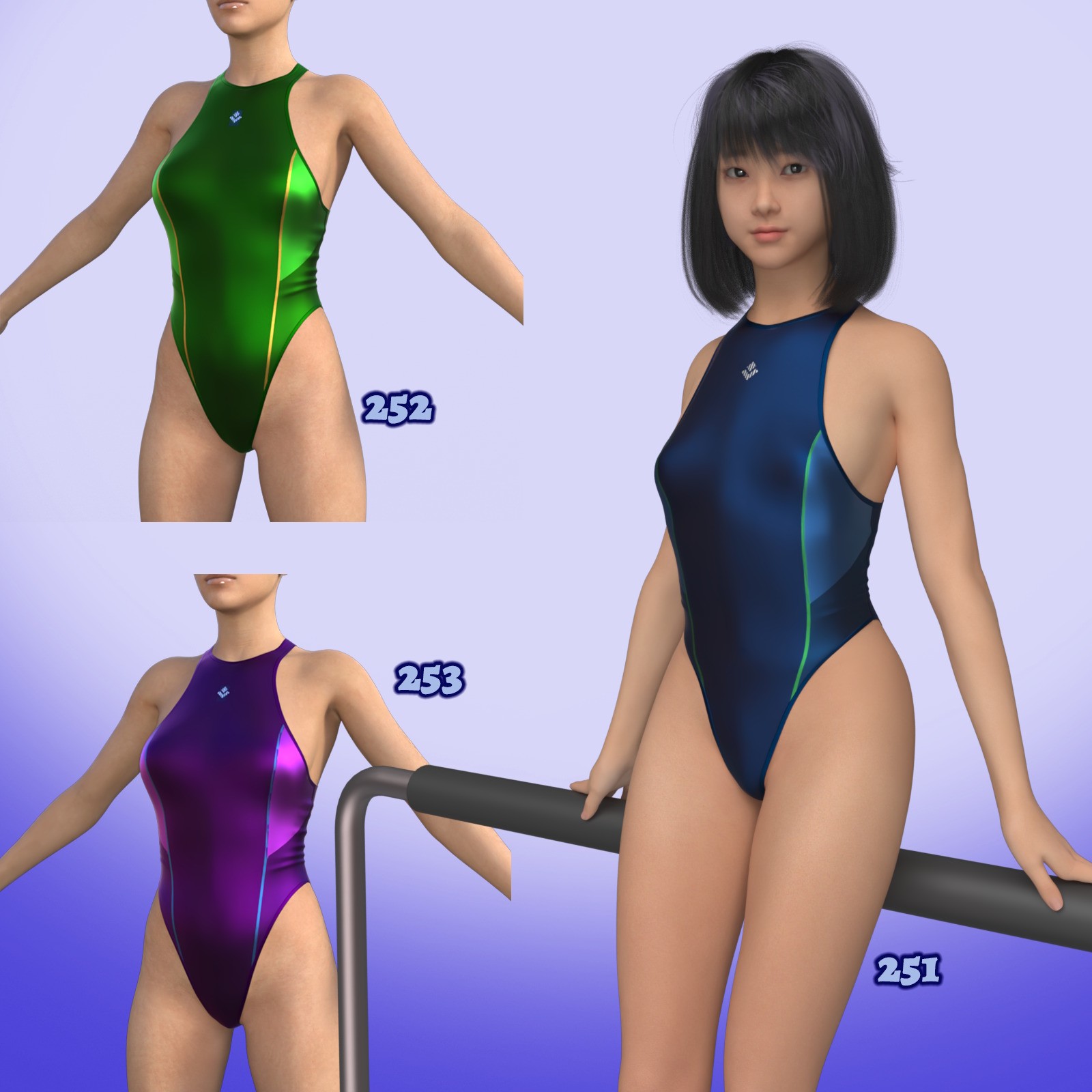 X7 Materials for Lucia One-Piece 2 by N/A