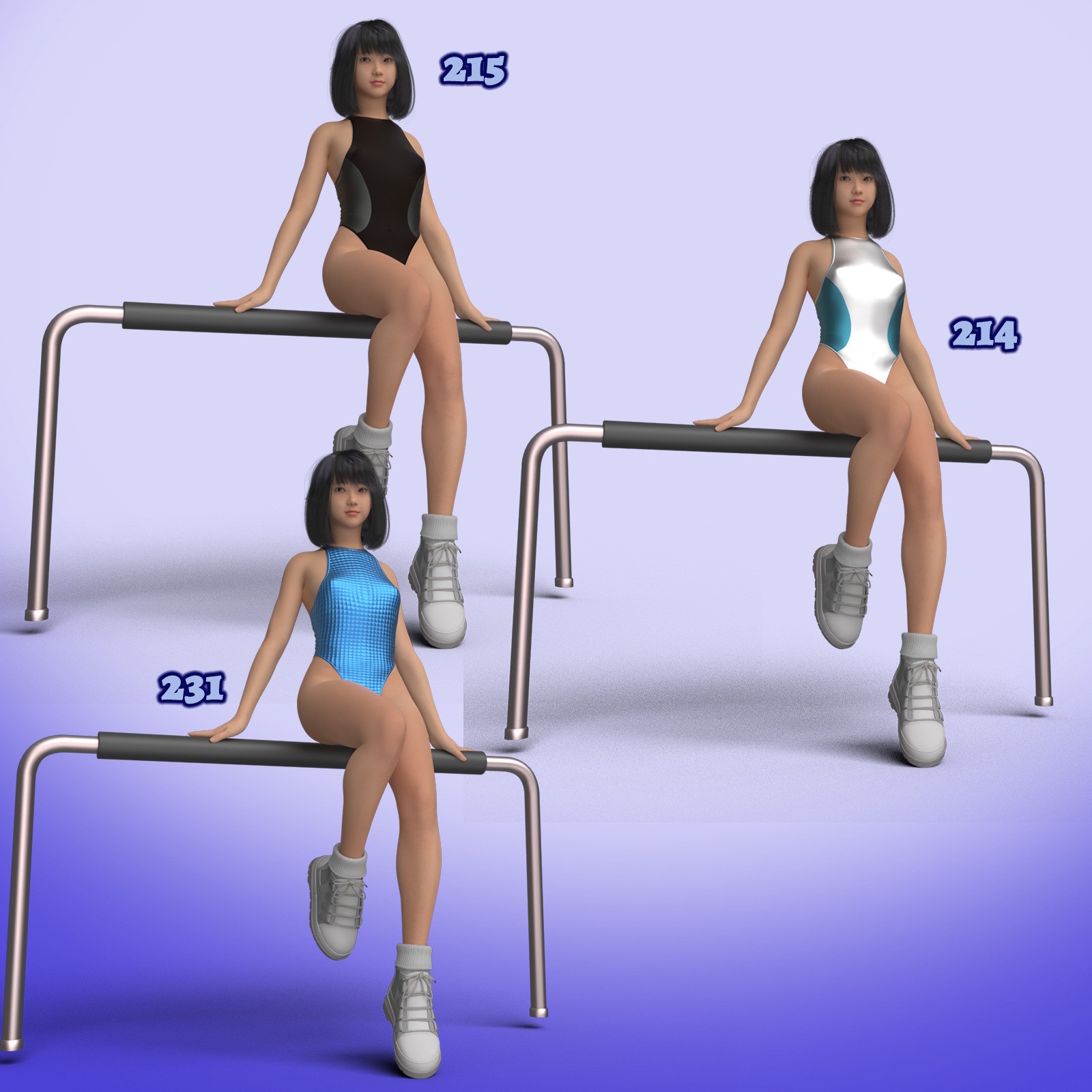 X7 Materials for Lucia One-Piece 2 by N/A