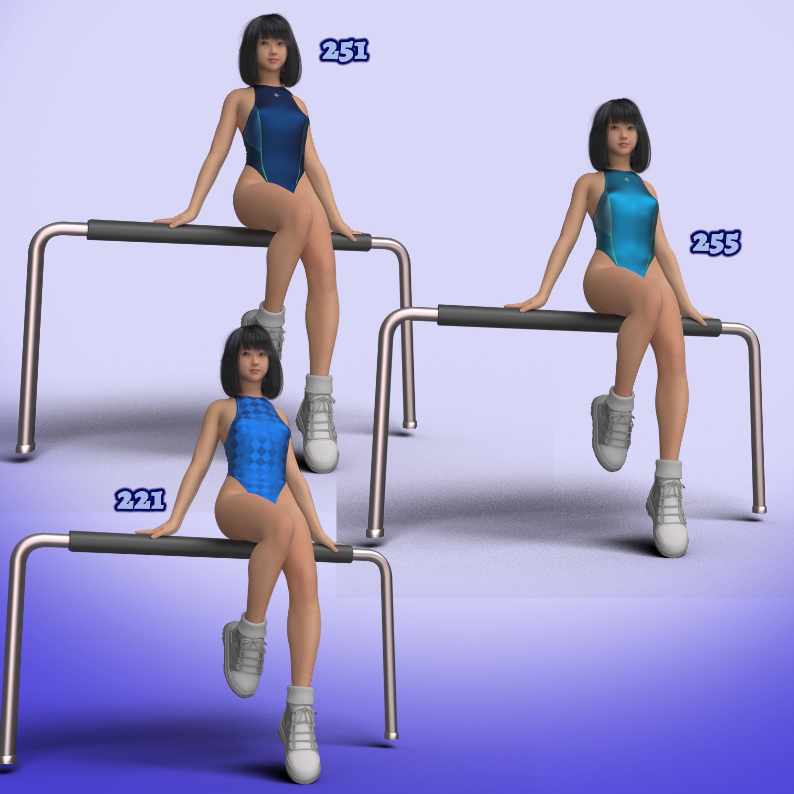 X7 Materials for Lucia One-Piece 2 by N/A