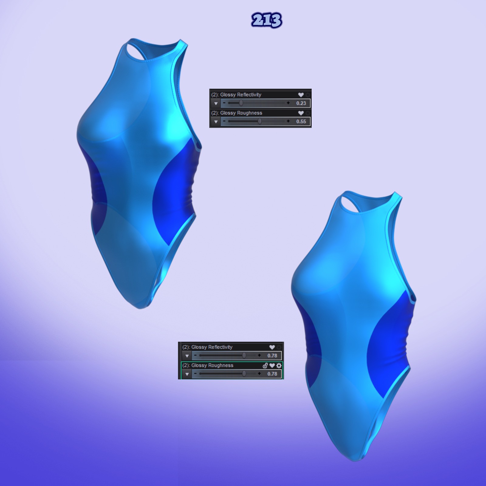 X7 Materials for Lucia One-Piece 2 by N/A