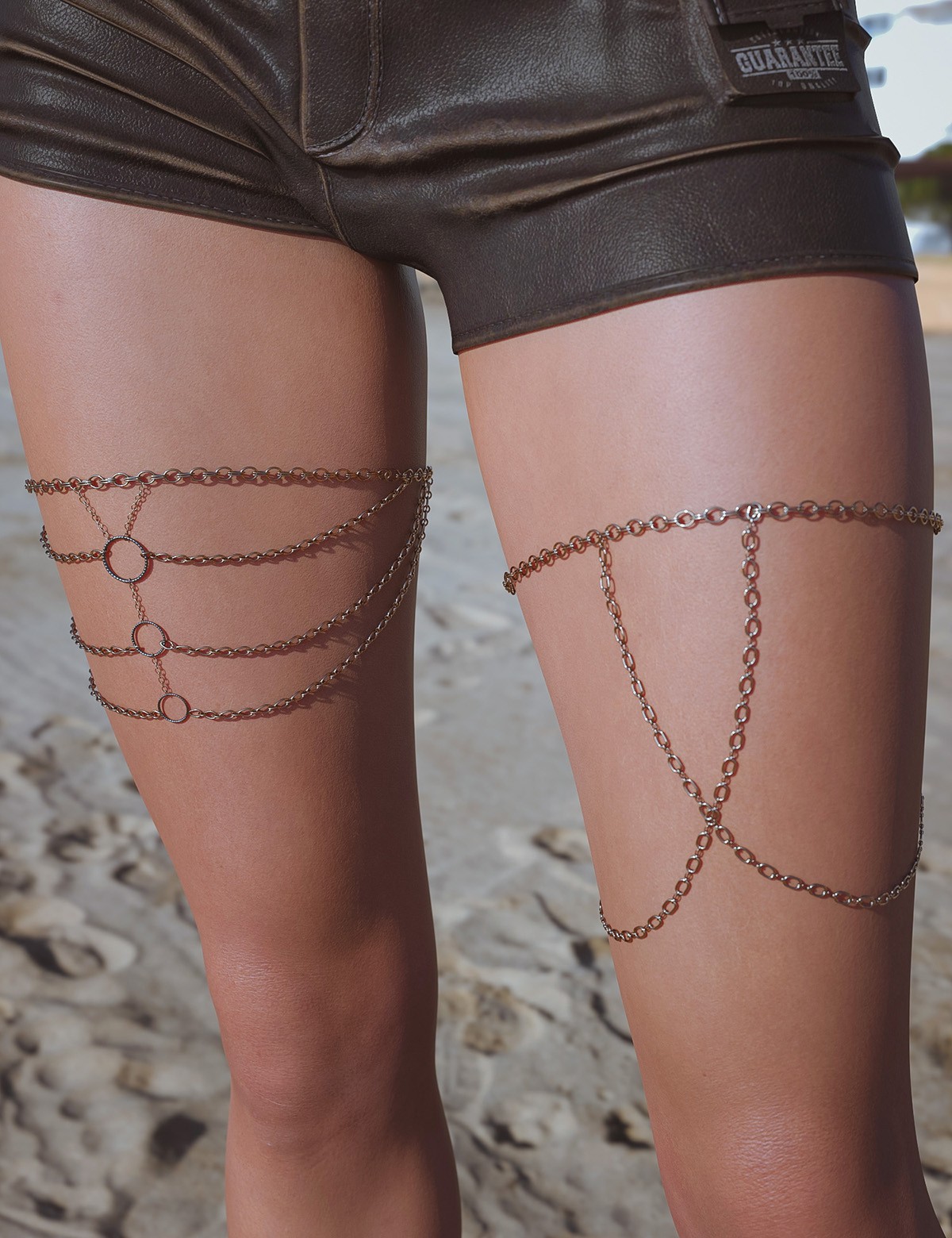 Summer Leg Jewelry Genesis8-8.1F-G9 by N/A