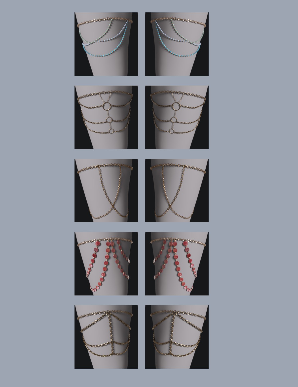 Summer Leg Jewelry Genesis8-8.1F-G9 by N/A