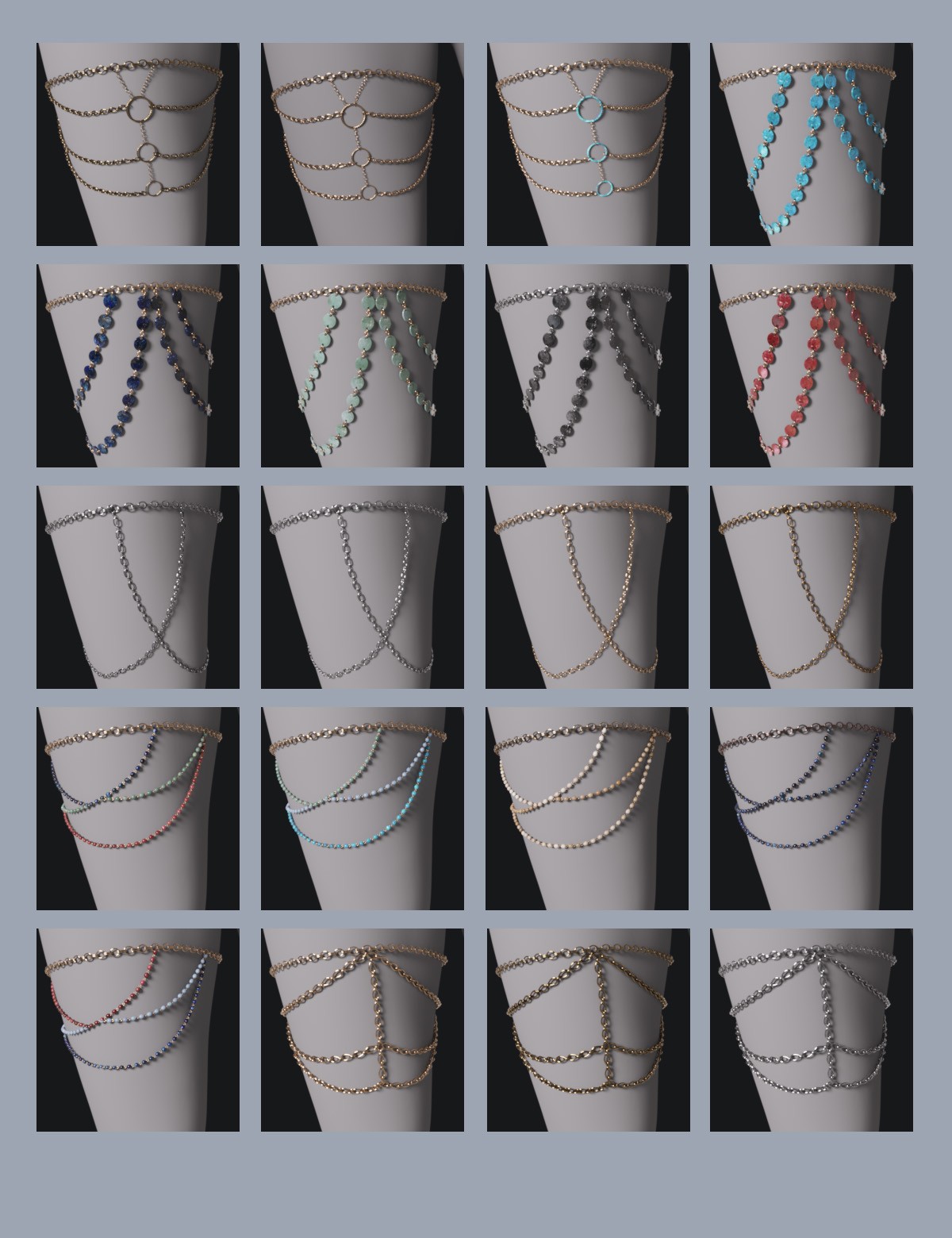 Summer Leg Jewelry Genesis8-8.1F-G9 by N/A